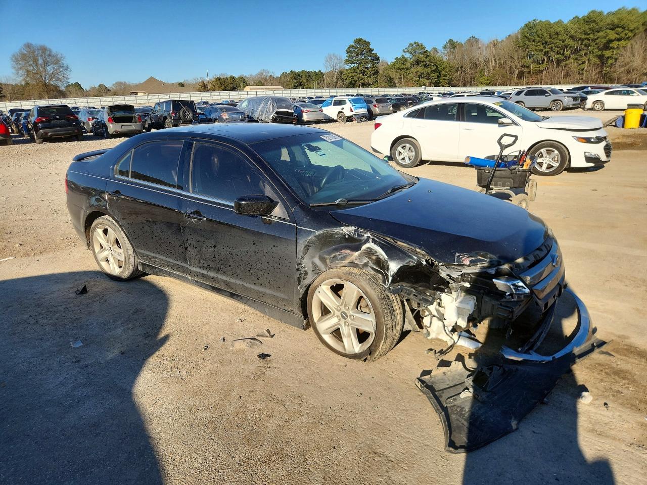 2012 Ford Fusion Sport Черный vin: 3FAHP0KC8CR300708