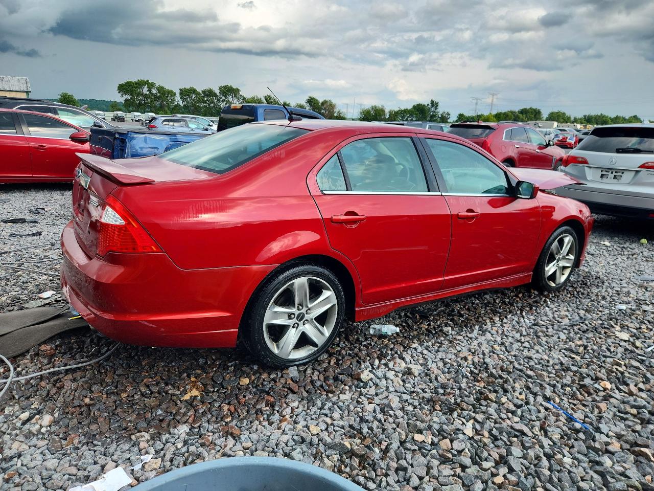 2010 Ford Fusion Sport Red vin: 3FAHP0KCXAR159587