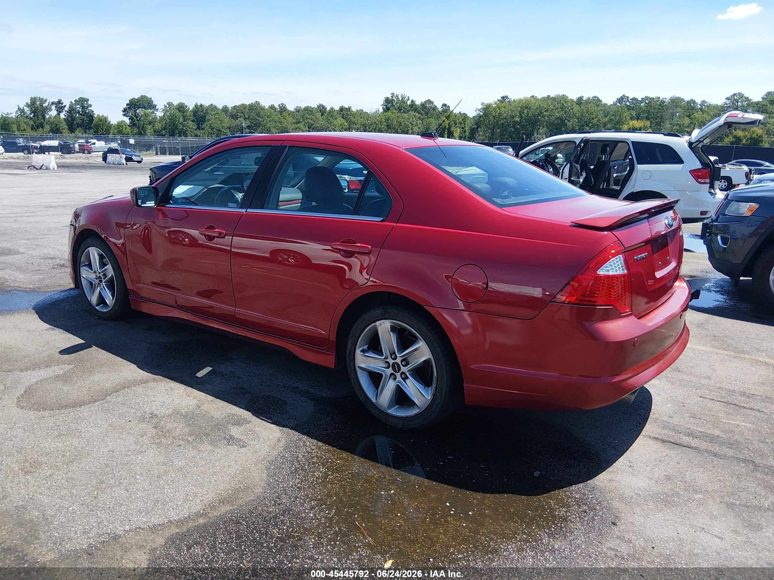 2010 Ford Fusion Sport Red vin: 3FAHP0KCXAR169455