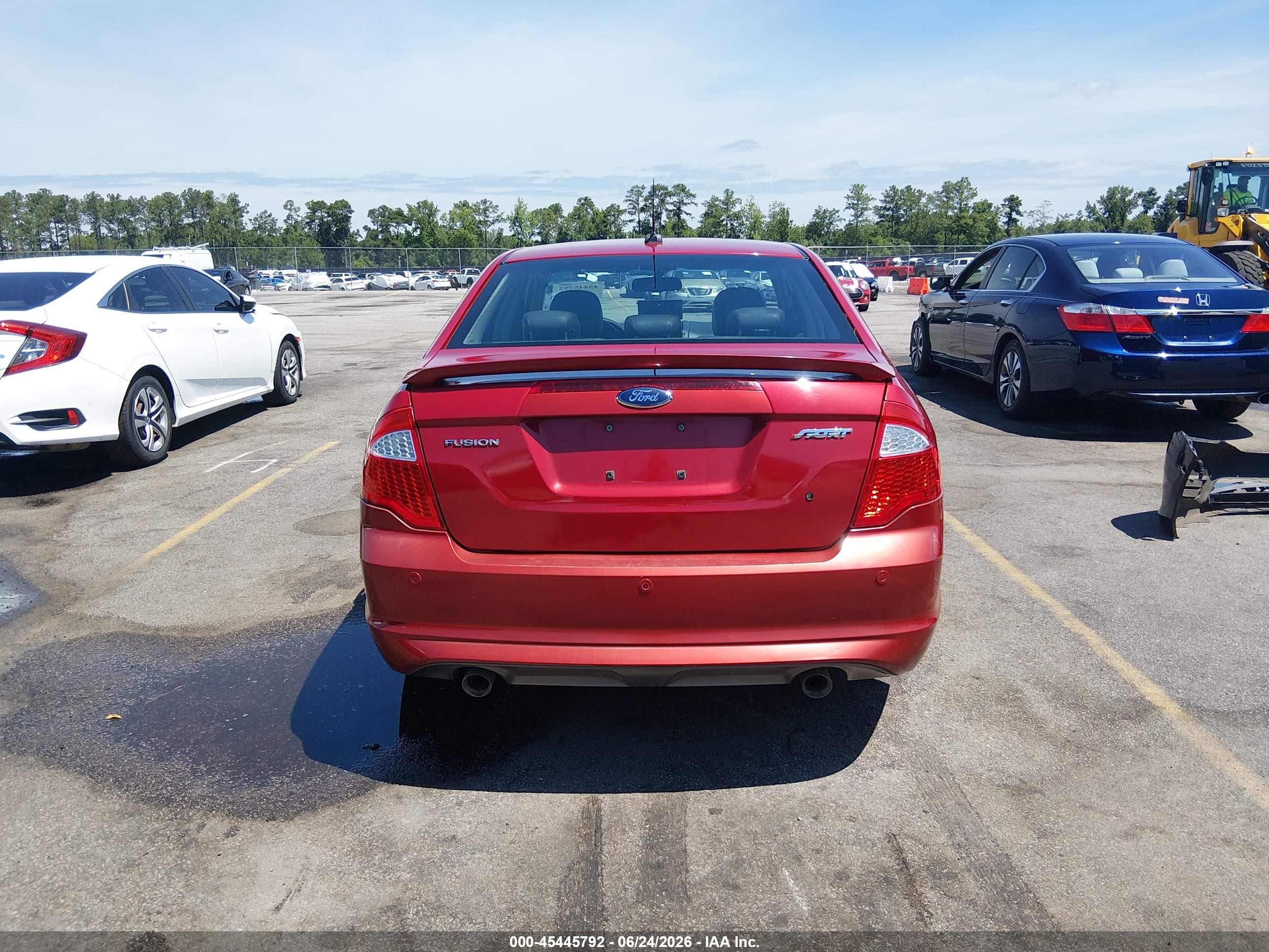 2010 Ford Fusion Sport Red vin: 3FAHP0KCXAR169455