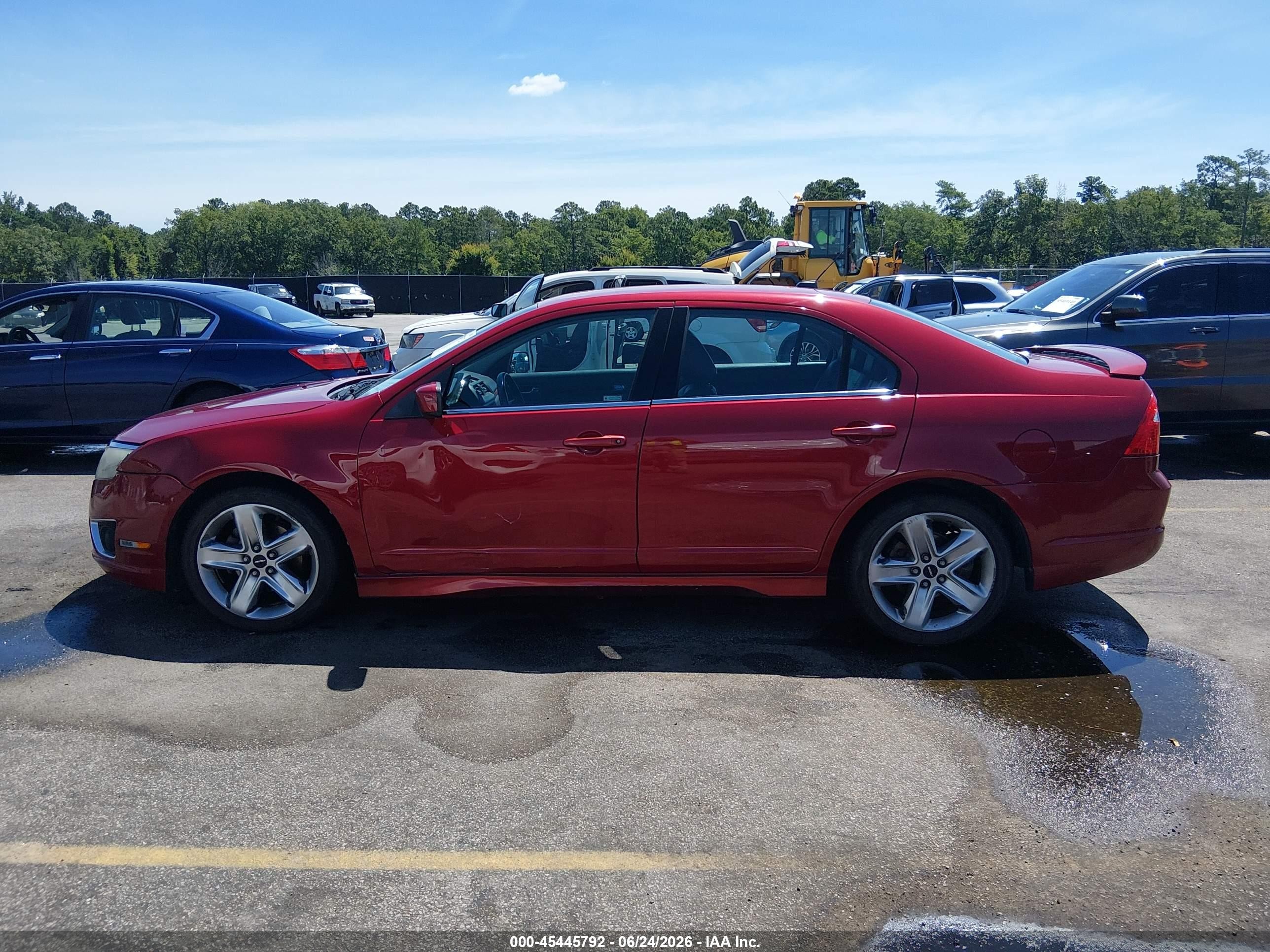 2010 Ford Fusion Sport Red vin: 3FAHP0KCXAR169455