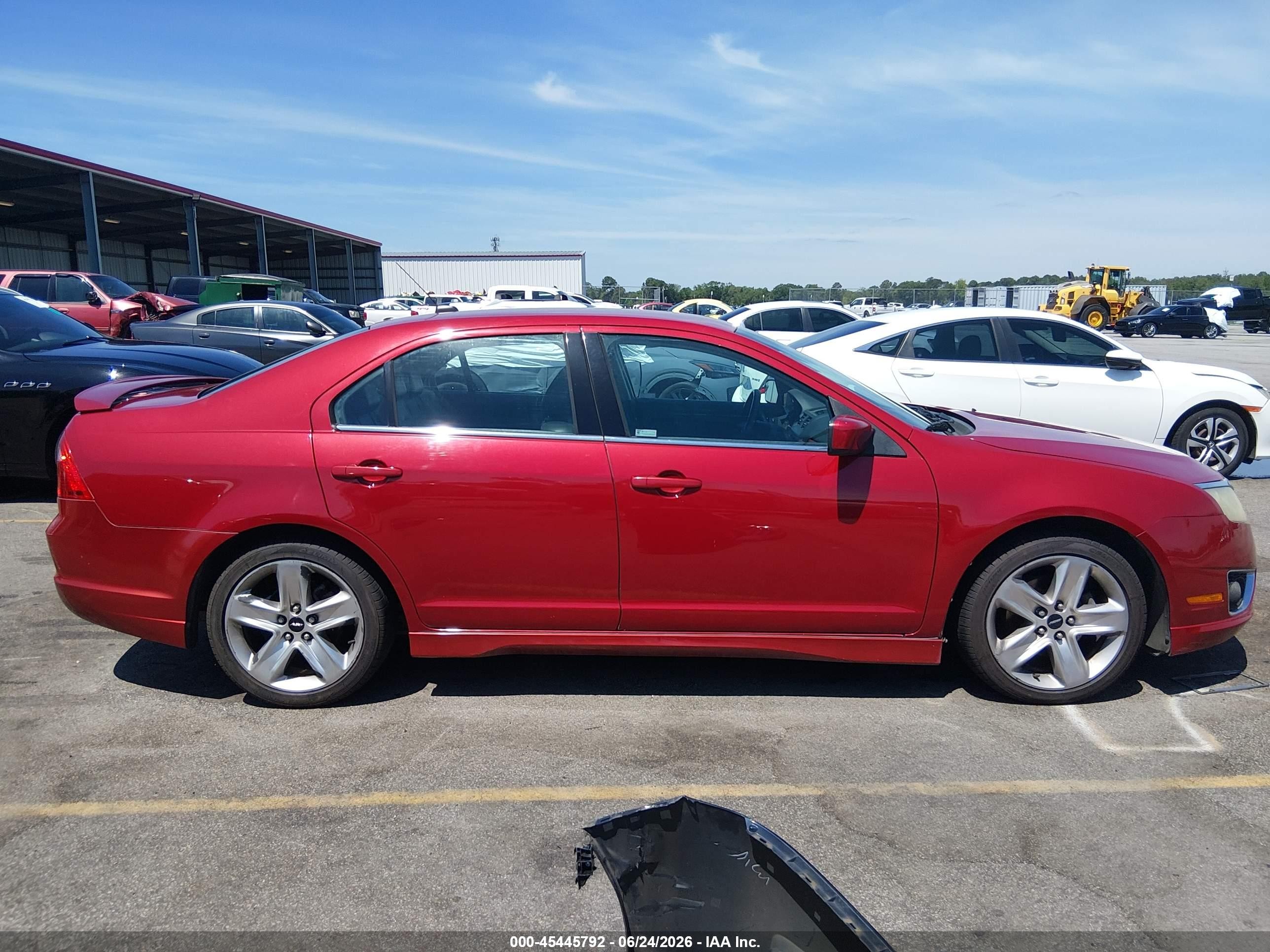 2010 Ford Fusion Sport Red vin: 3FAHP0KCXAR169455