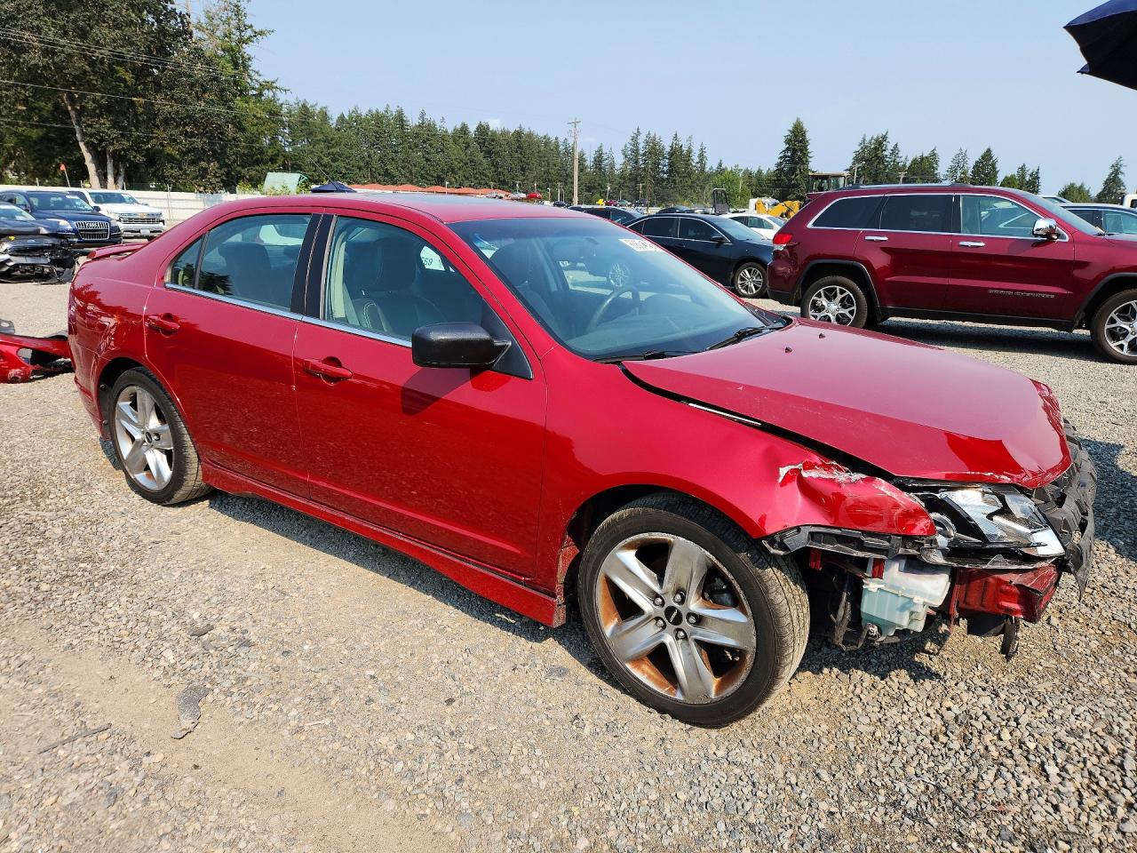 2010 Ford Fusion Sport Red vin: 3FAHP0KCXAR233817