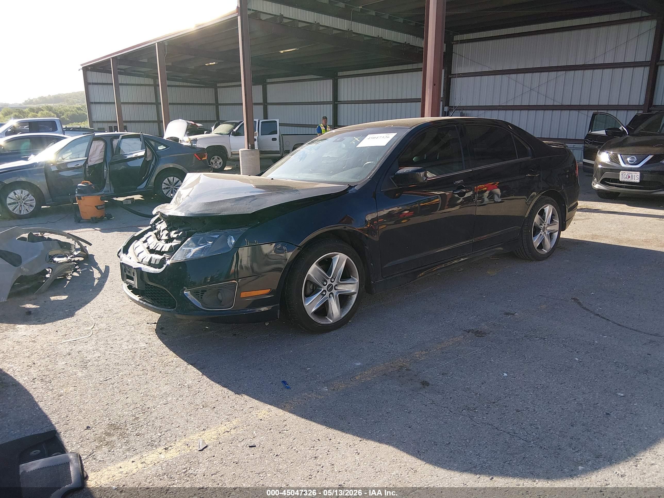 2012 Ford Fusion Sport Black vin: 3FAHP0KCXCR192642