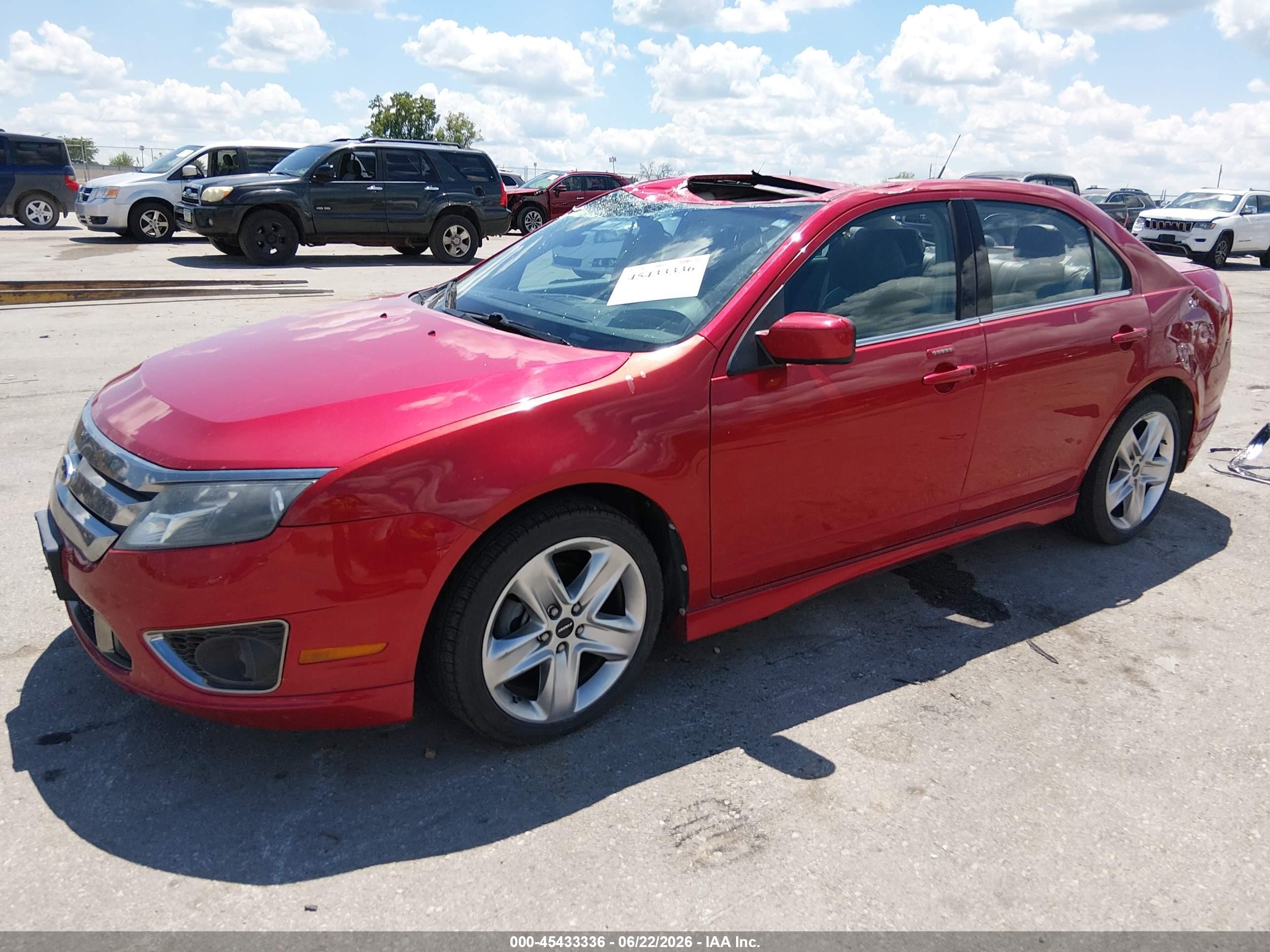 2012 Ford Fusion Sport Red vin: 3FAHP0KCXCR394039