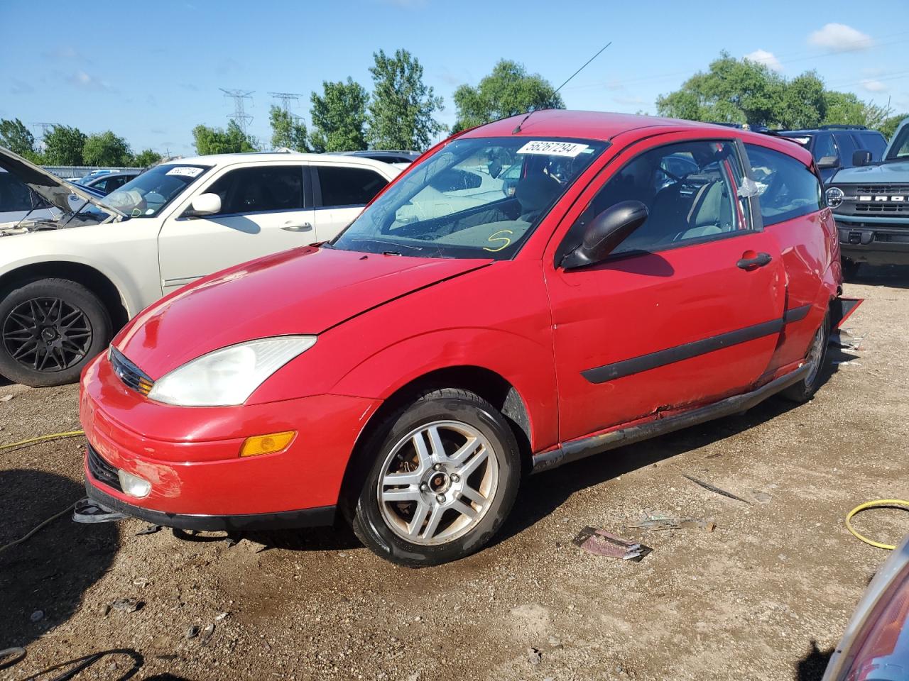 Price & History 2000 Ford Focus Zx3 2.0l 4 vin: 3FAHP3132YR205359