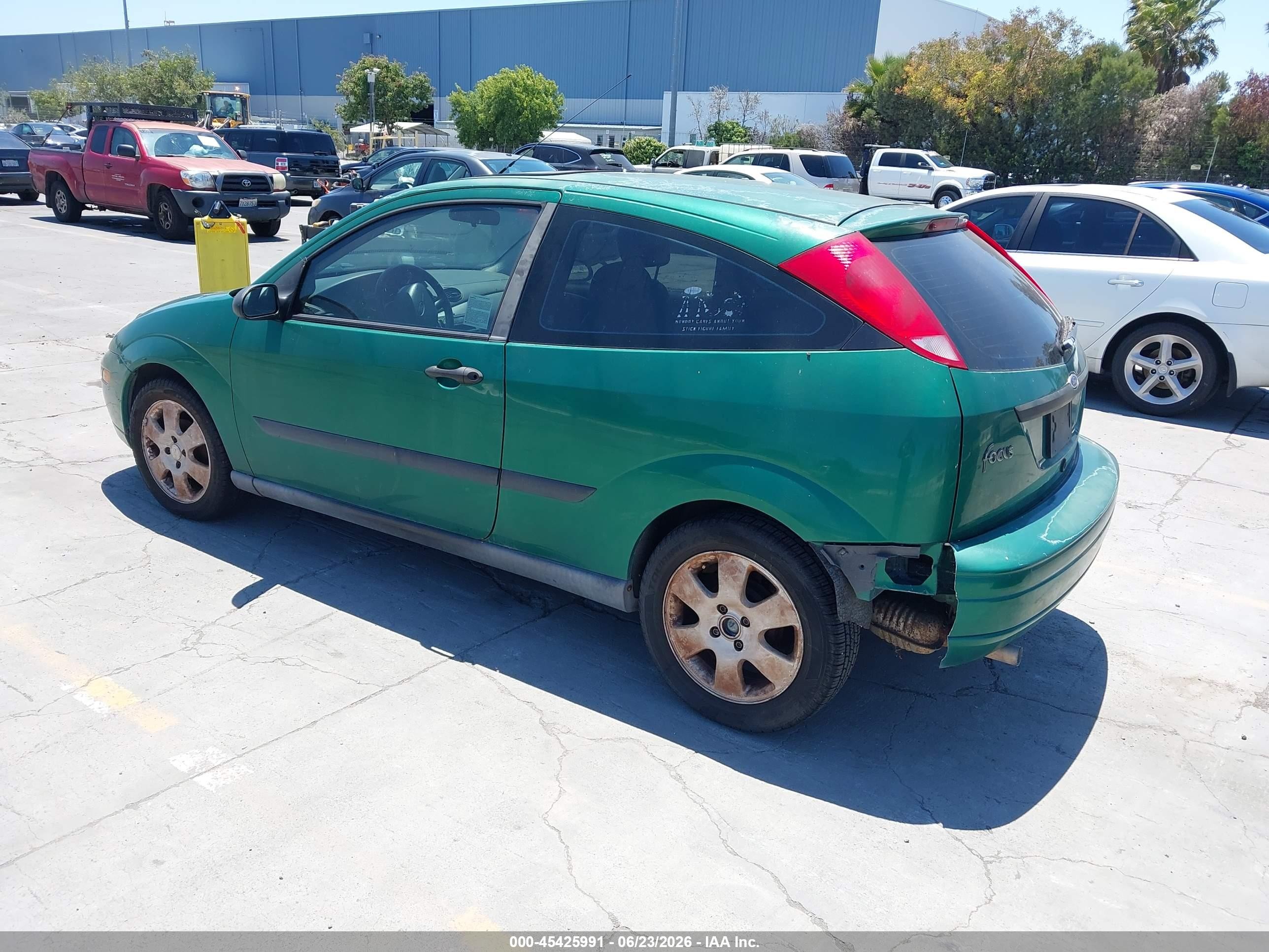 2002 Ford Focus Zx3 Green vin: 3FAHP313X2R157987