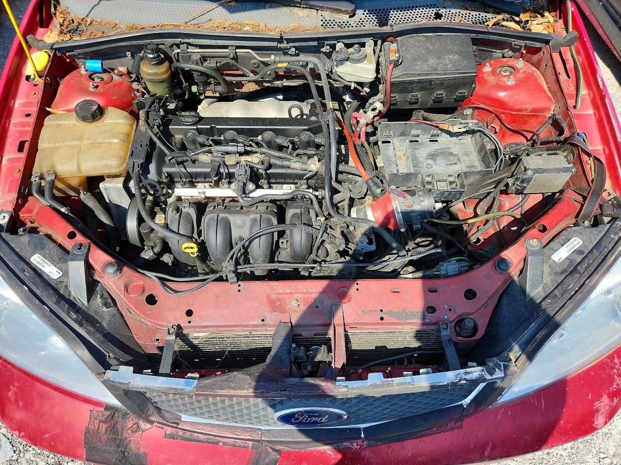 2005 Ford Focus Zx3 Red vin: 3FAHP31N25R116274