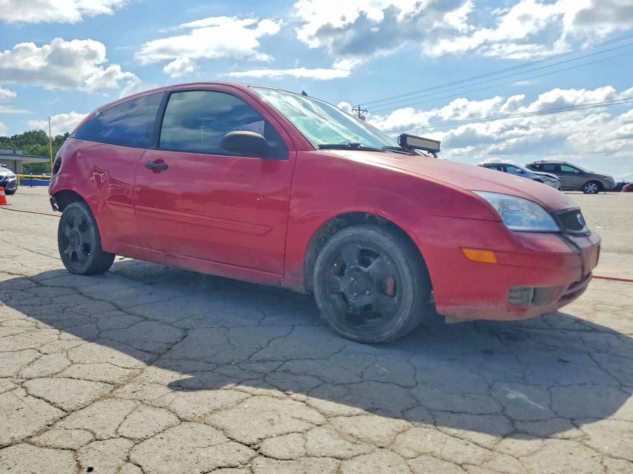 2005 Ford Focus Zx3 Red vin: 3FAHP31N25R116274