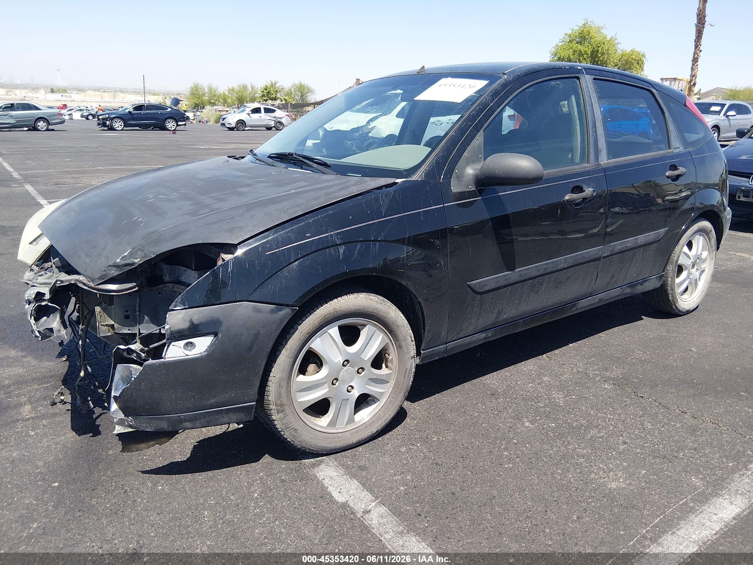 2003 Ford Focus Zx5 Black vin: 3FAHP37393R186020