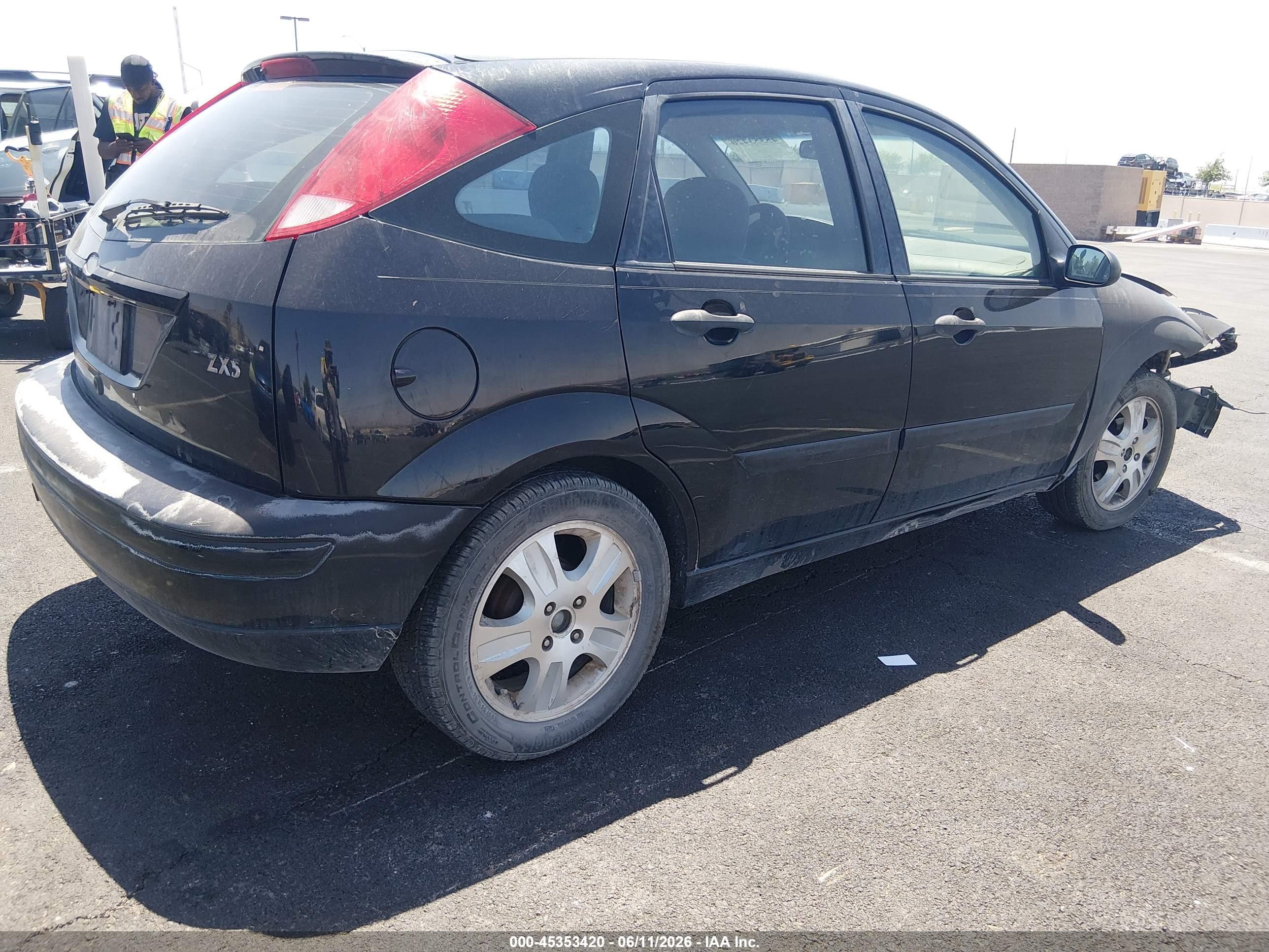 2003 Ford Focus Zx5 Black vin: 3FAHP37393R186020