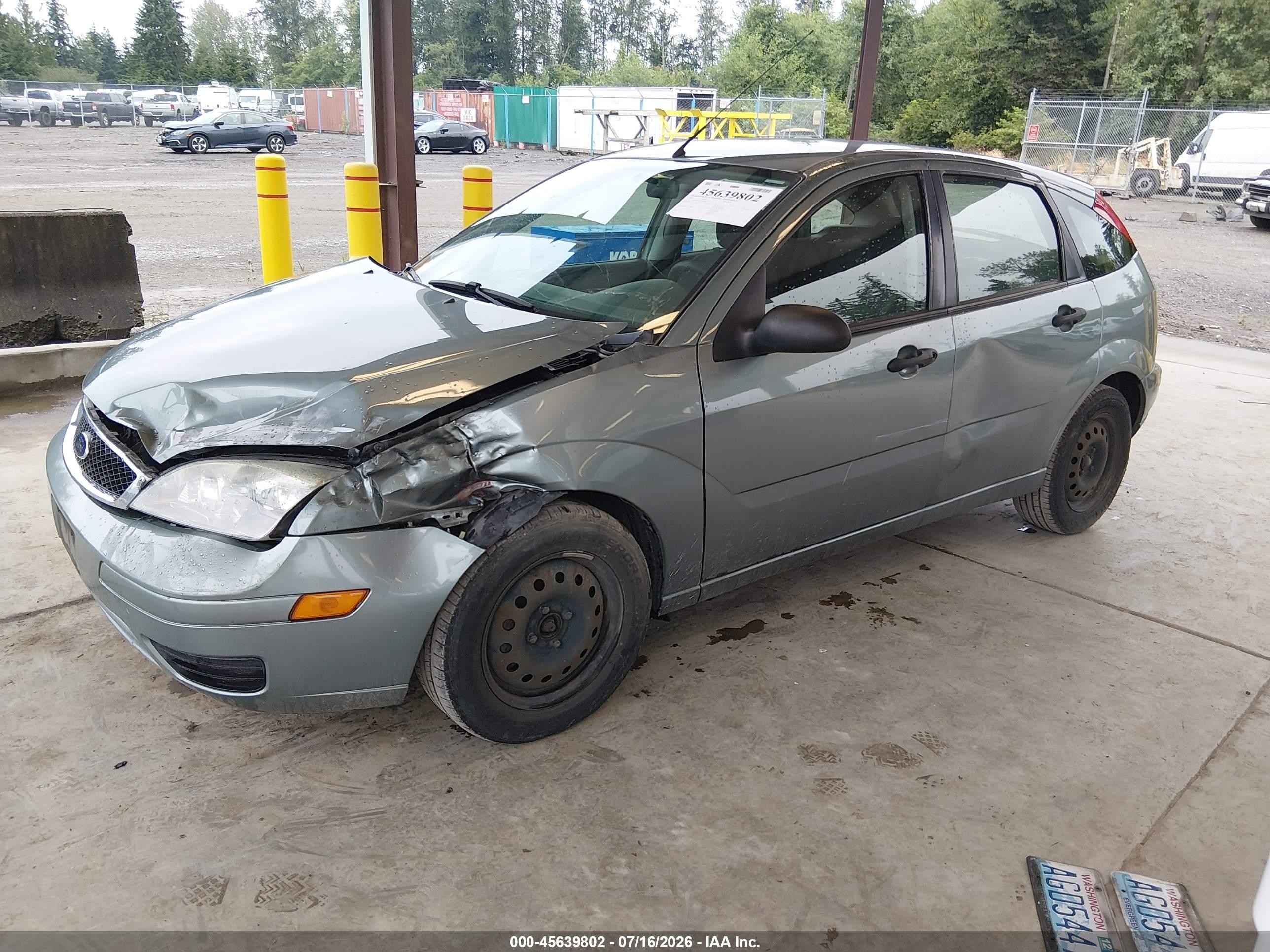 2005 Ford Focus Zx5 Green vin: 3FAHP37N15R119903