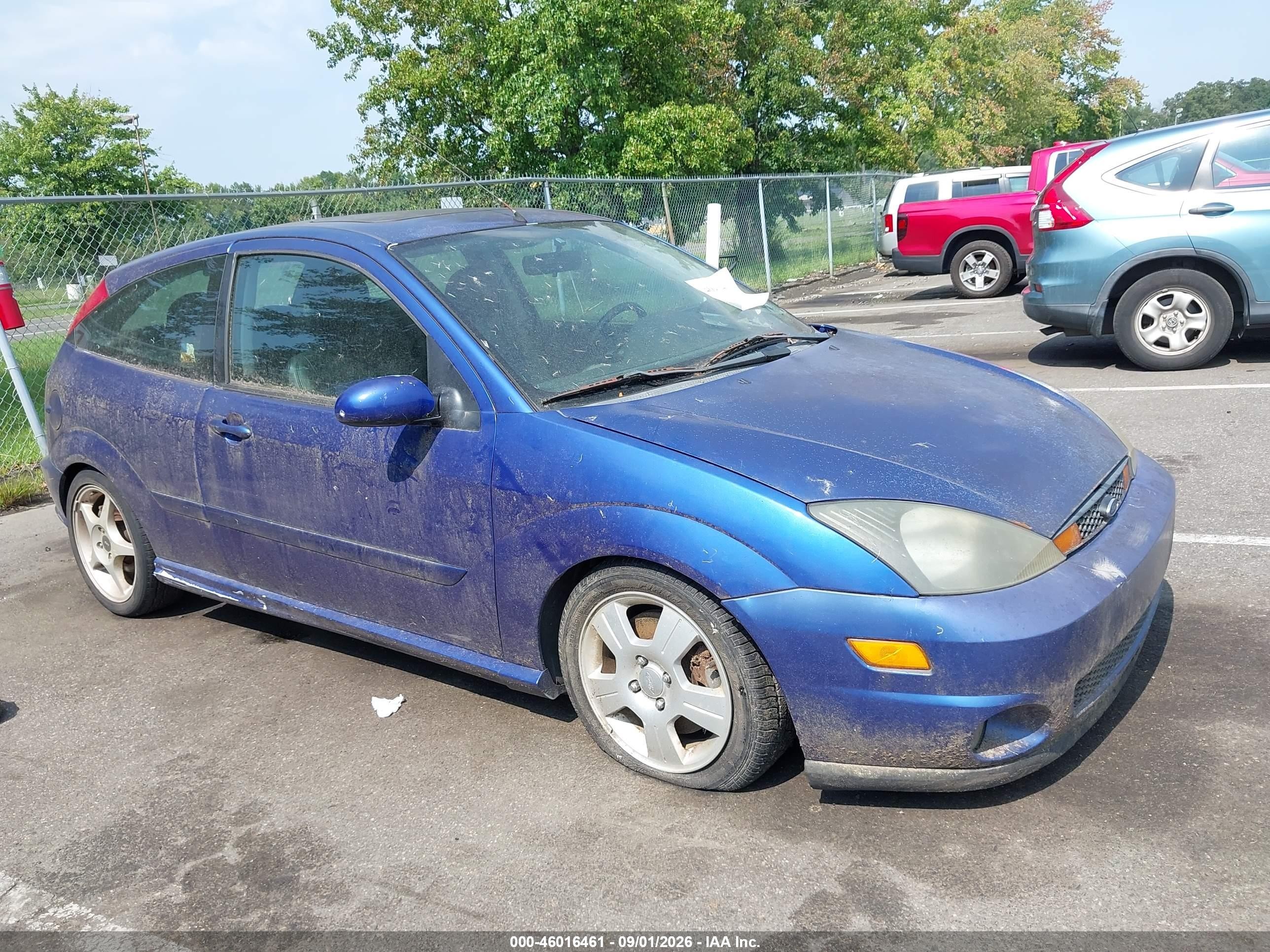 2002 Ford Focus Svt Blue vin: 3FAHP39552R191387