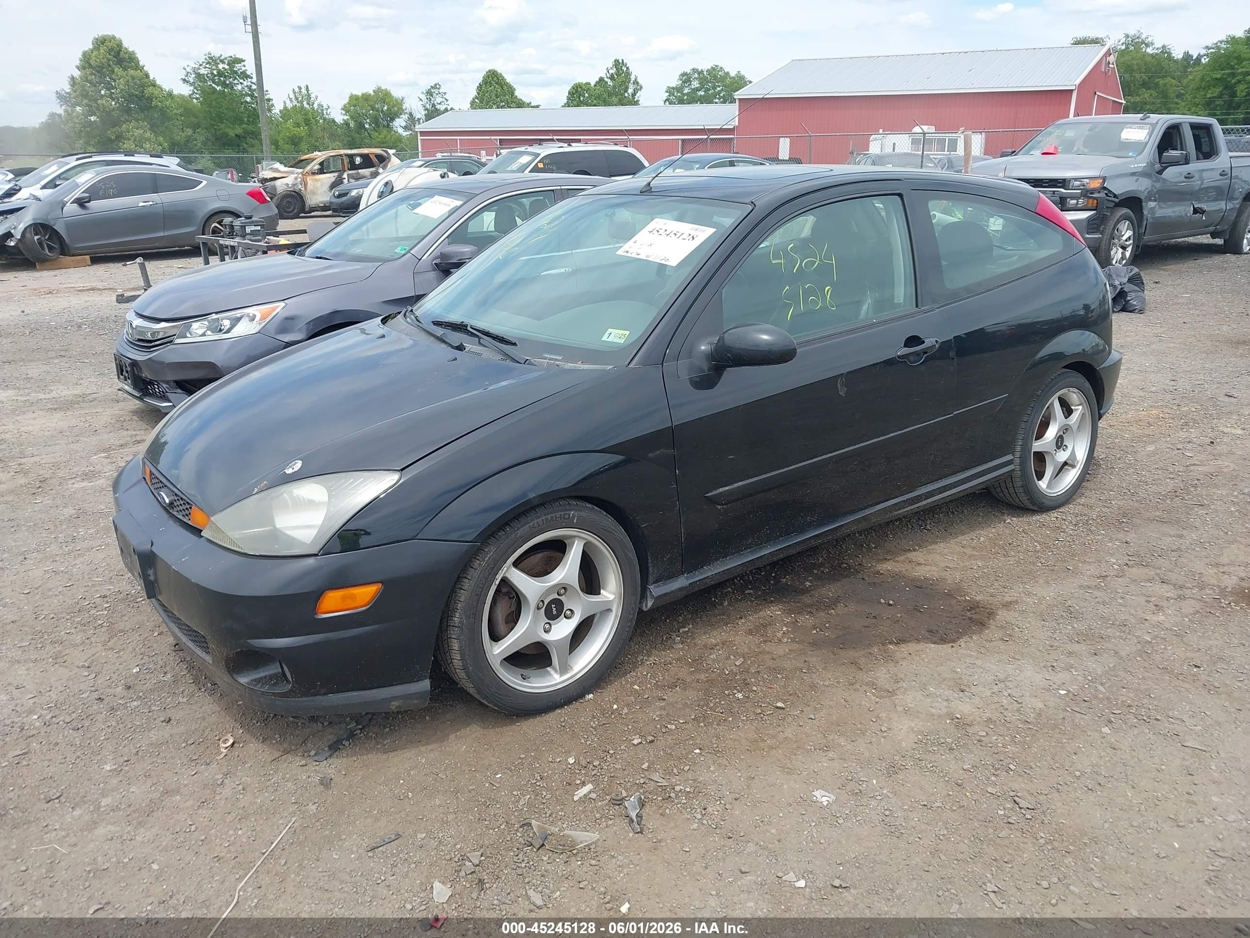 2002 Ford Focus Svt Черный vin: 3FAHP39582R134553