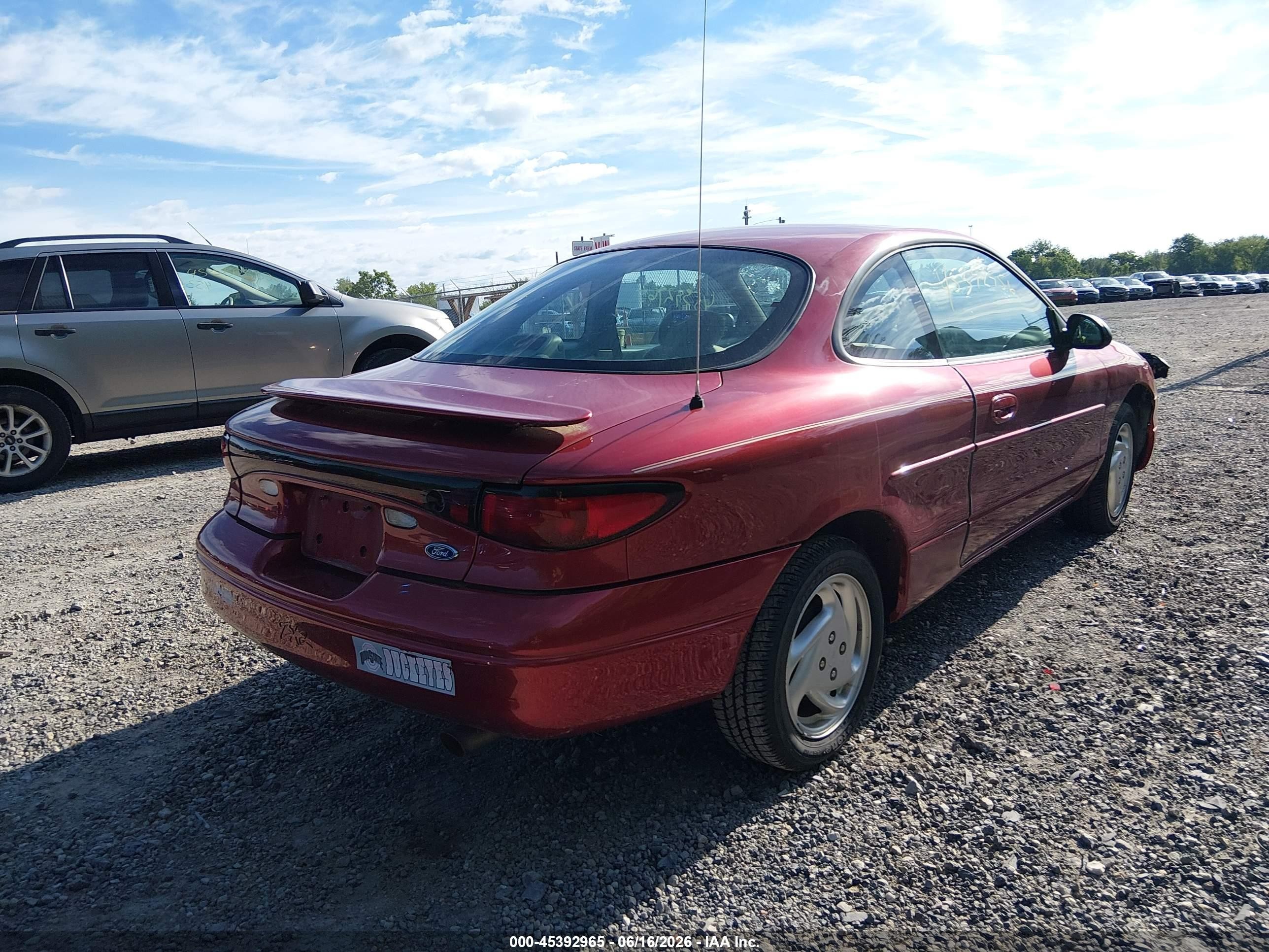 2000 Ford Escort Zx2 Red vin: 3FAKP1130YR155488