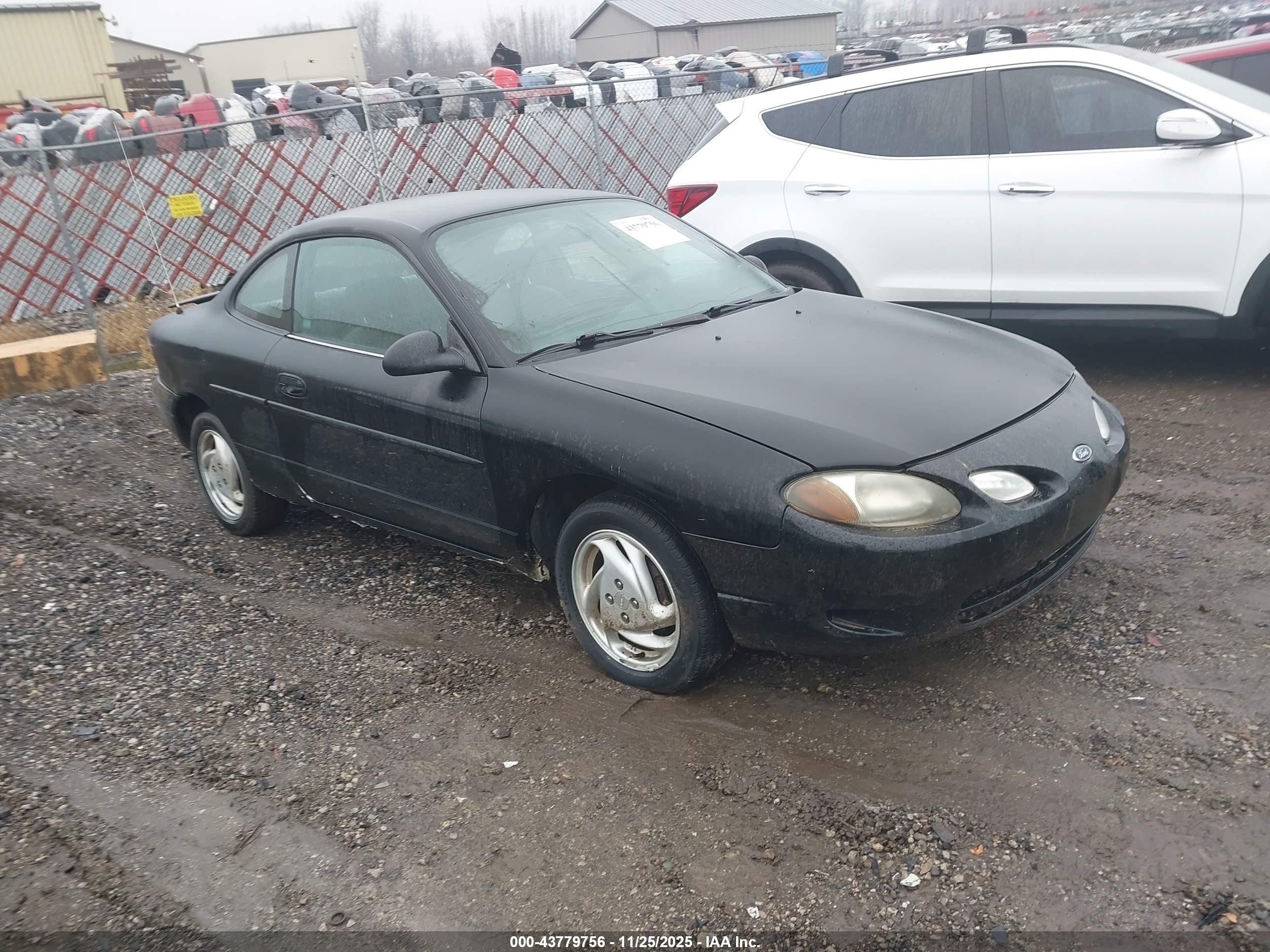2000 Ford Escort Zx2 Black vin: 3FAKP1130YR241240