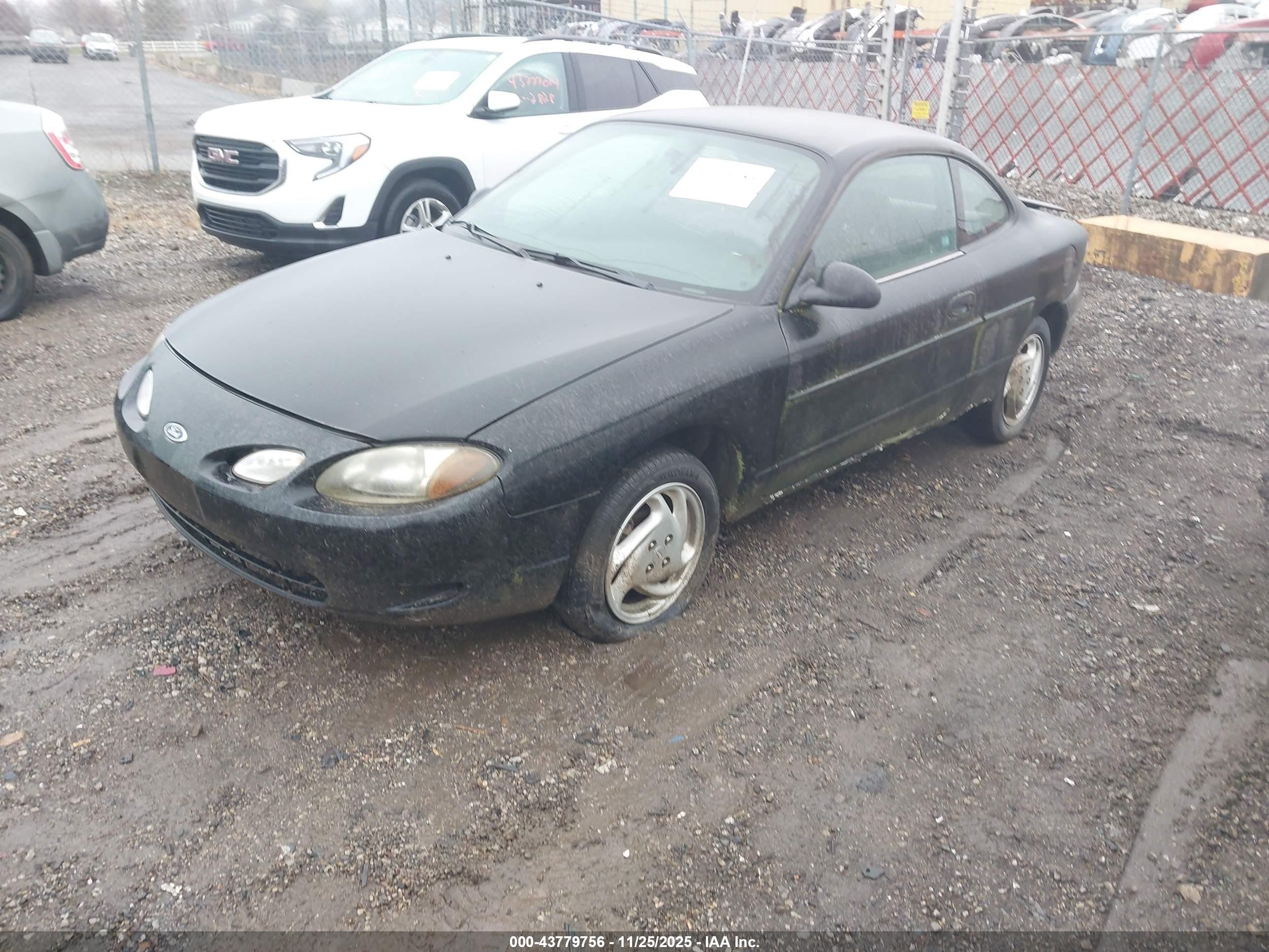 2000 Ford Escort Zx2 Black vin: 3FAKP1130YR241240