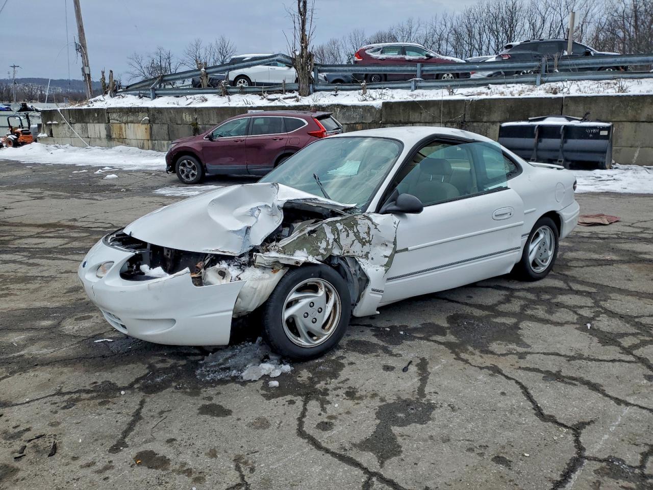 2000 Ford Escort Zx2 White vin: 3FAKP1131YR102055