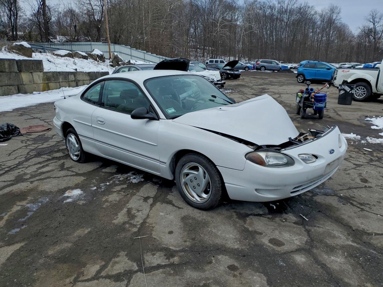2000 Ford Escort Zx2 White vin: 3FAKP1131YR102055