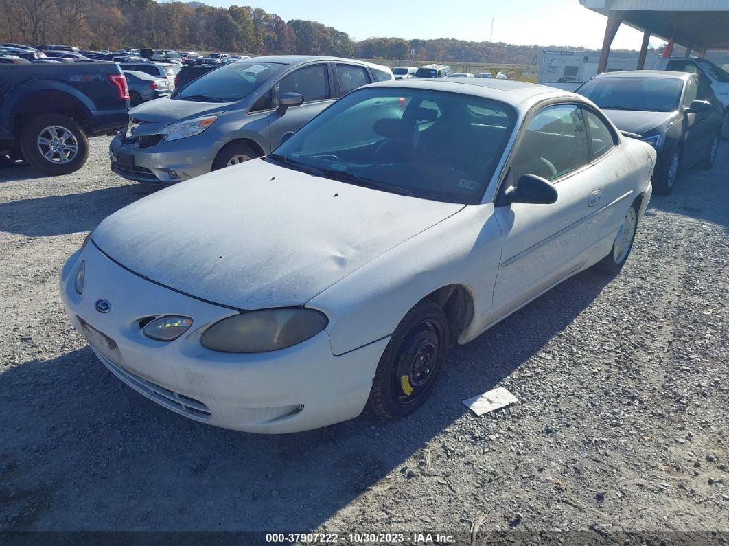 2000 Ford Escort Zx2 White vin: 3FAKP1132YR139440