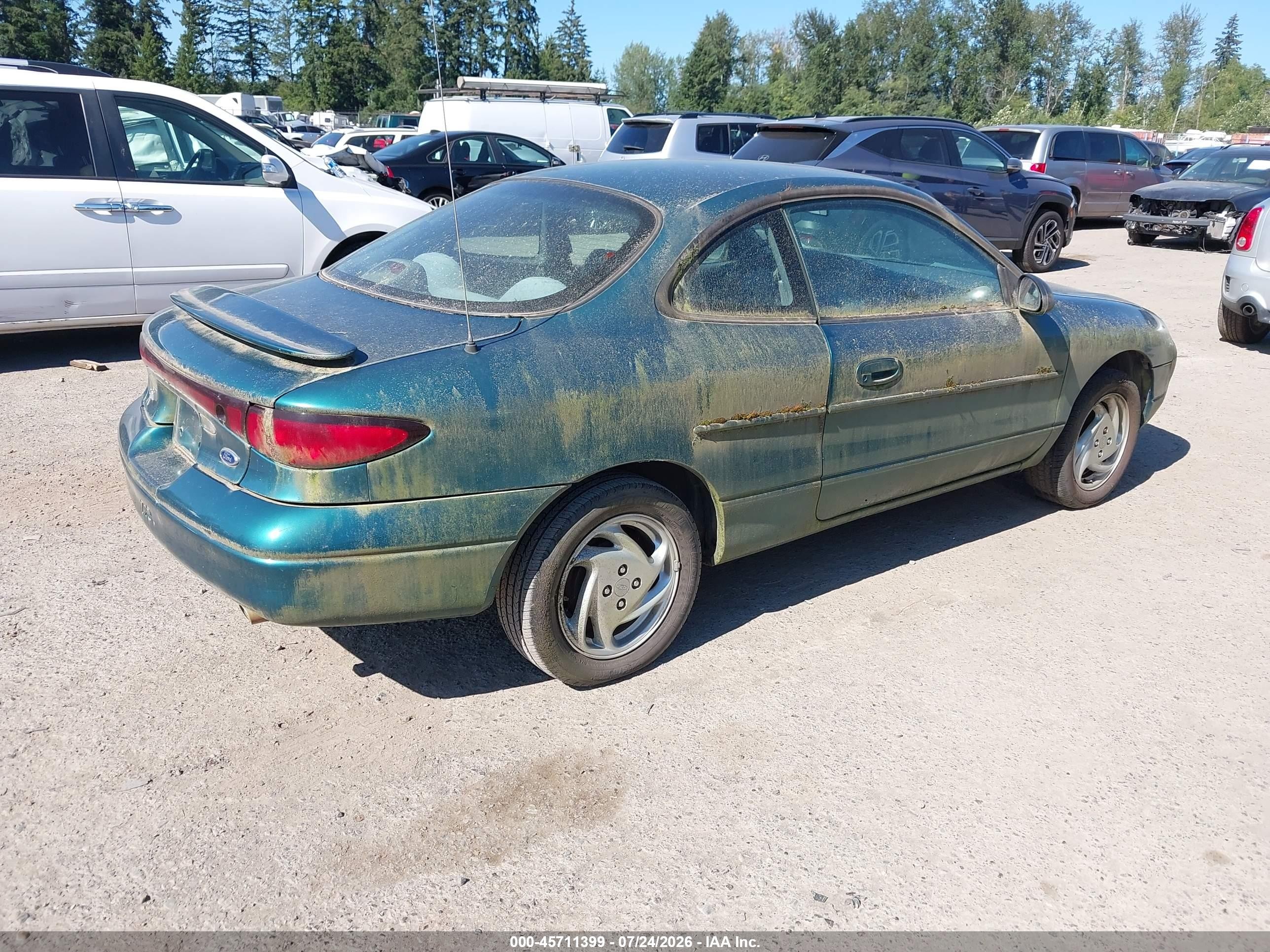 1998 Ford Escort Zx2 Hot/zx2 Cool Зеленый vin: 3FAKP1134WR267353