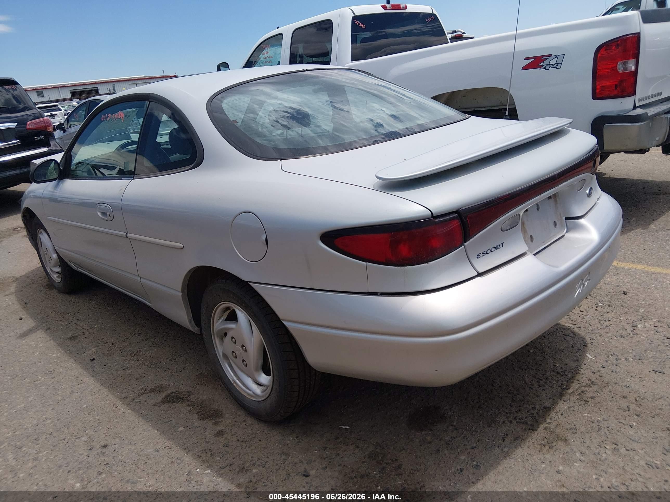 2000 Ford Escort Zx2 Silver vin: 3FAKP1134YR222187