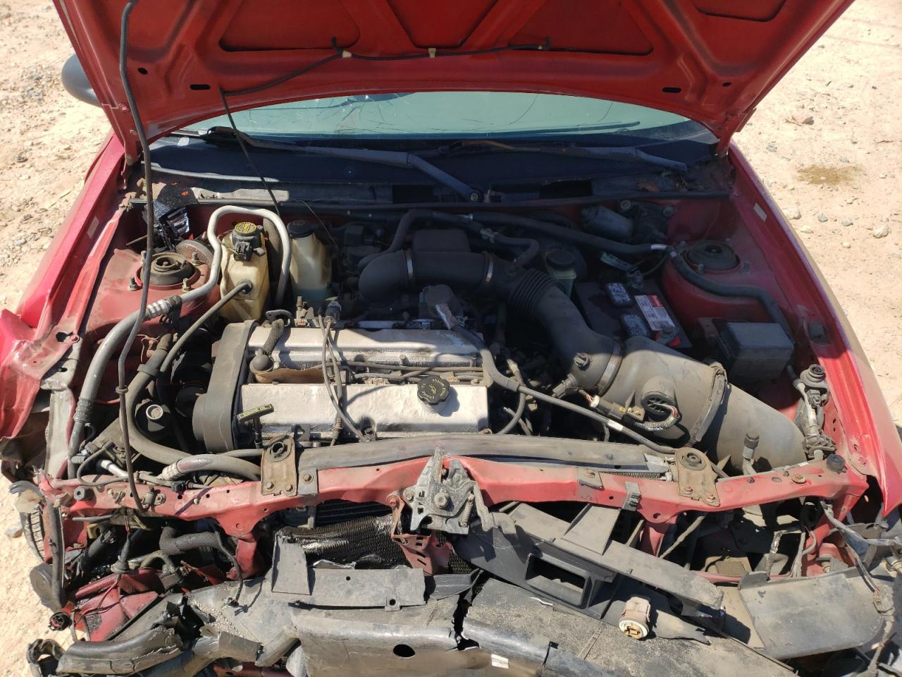 1998 Ford Escort Zx2 Red vin: 3FAKP1135WR238797