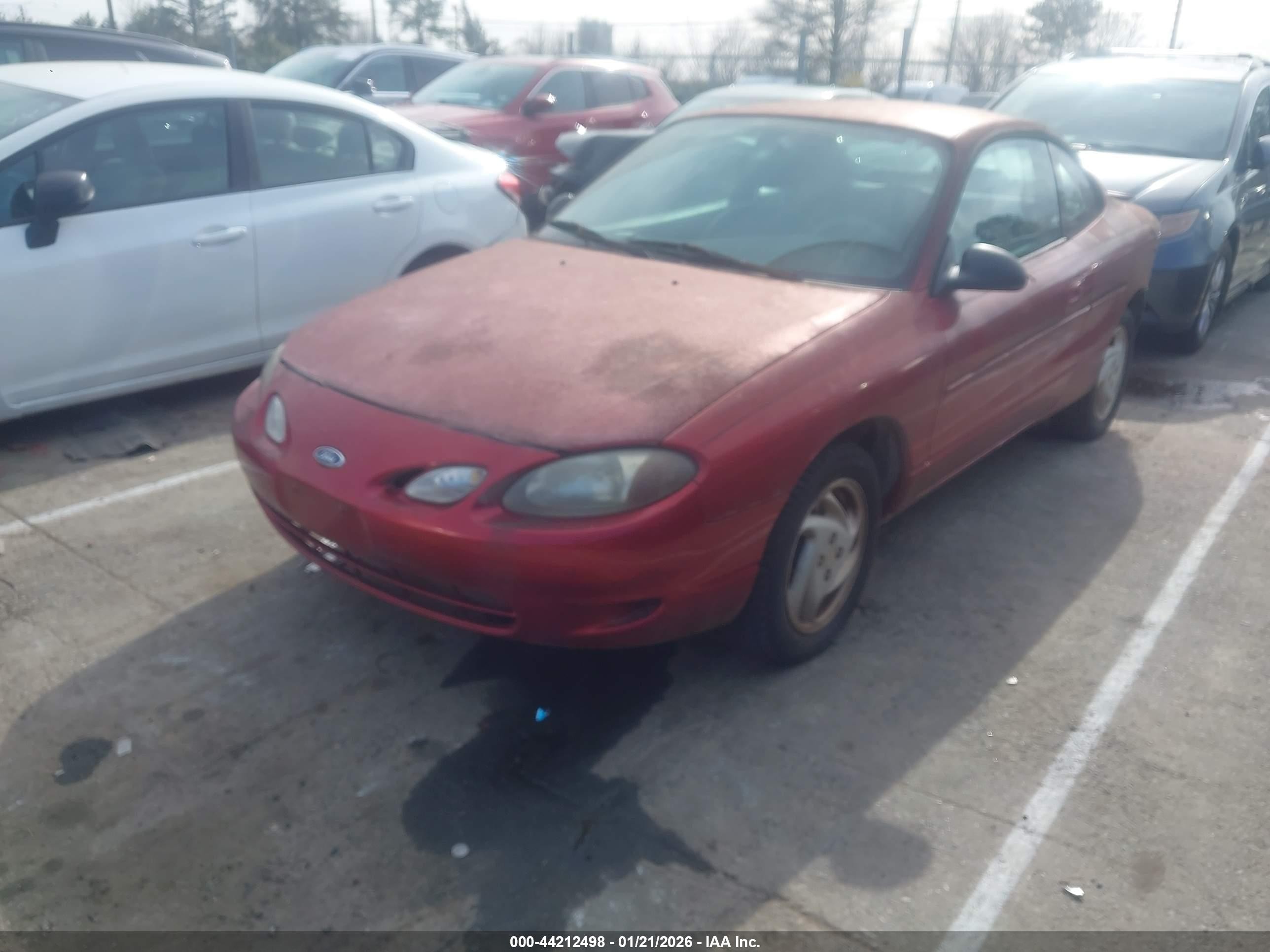 2000 Ford Escort Zx2 Red vin: 3FAKP1135YR255702