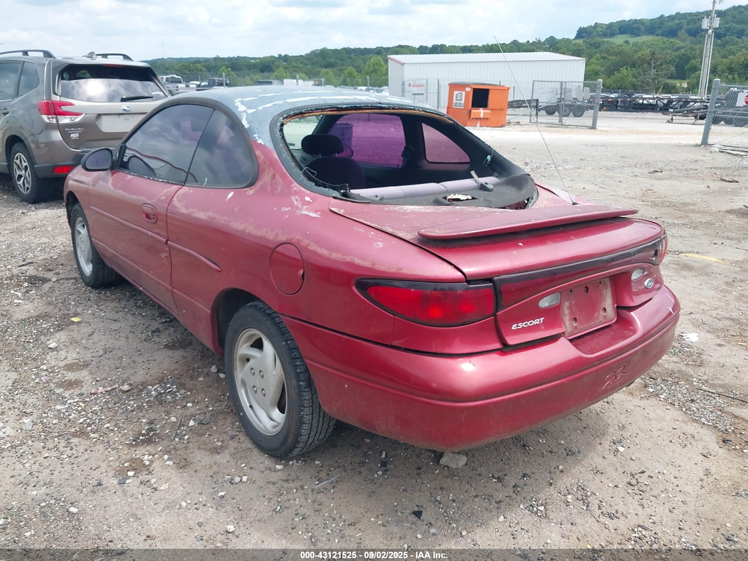 2000 Ford Escort Zx2 Red vin: 3FAKP1136YR105307
