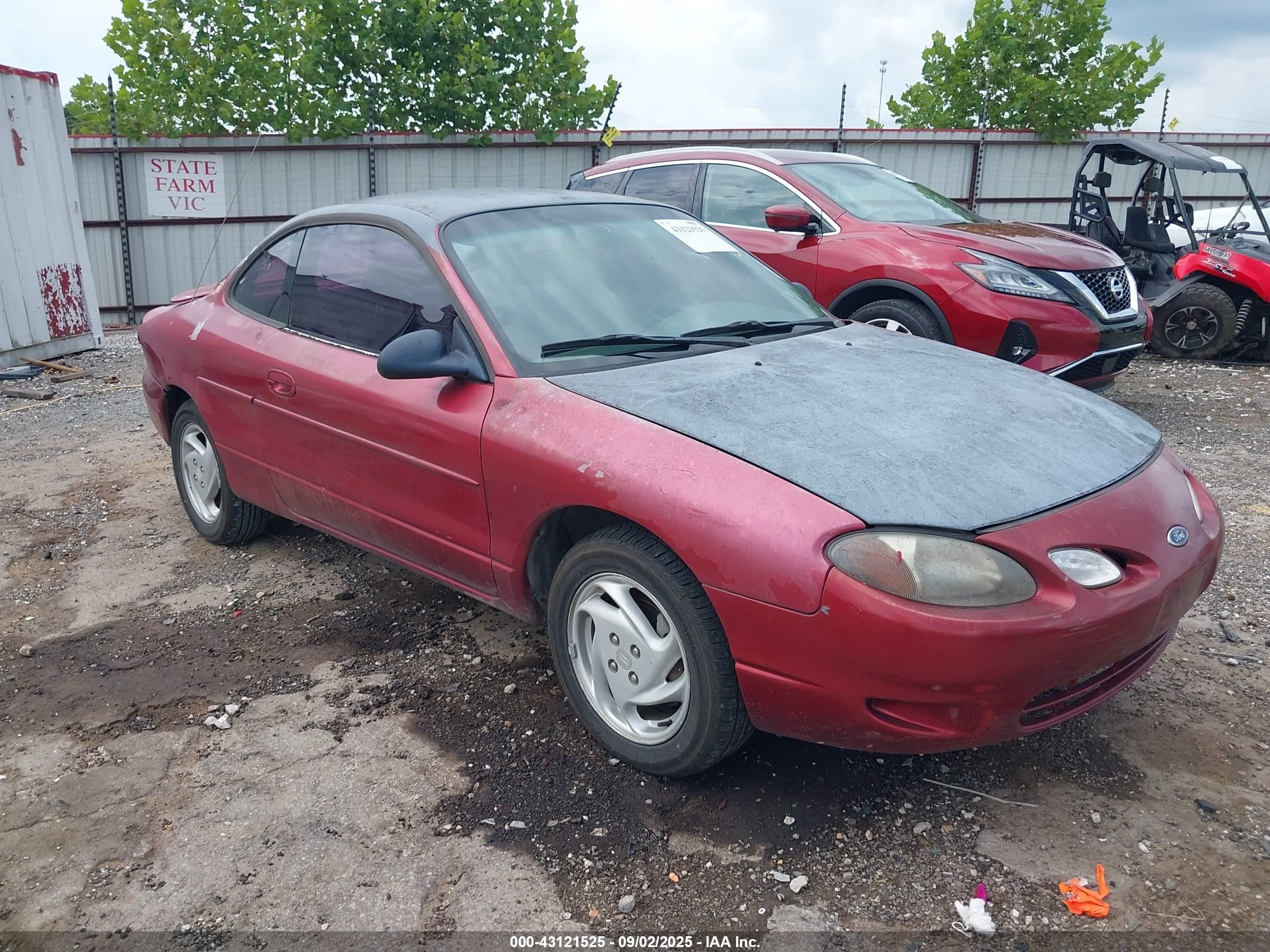 2000 Ford Escort Zx2 Red vin: 3FAKP1136YR105307
