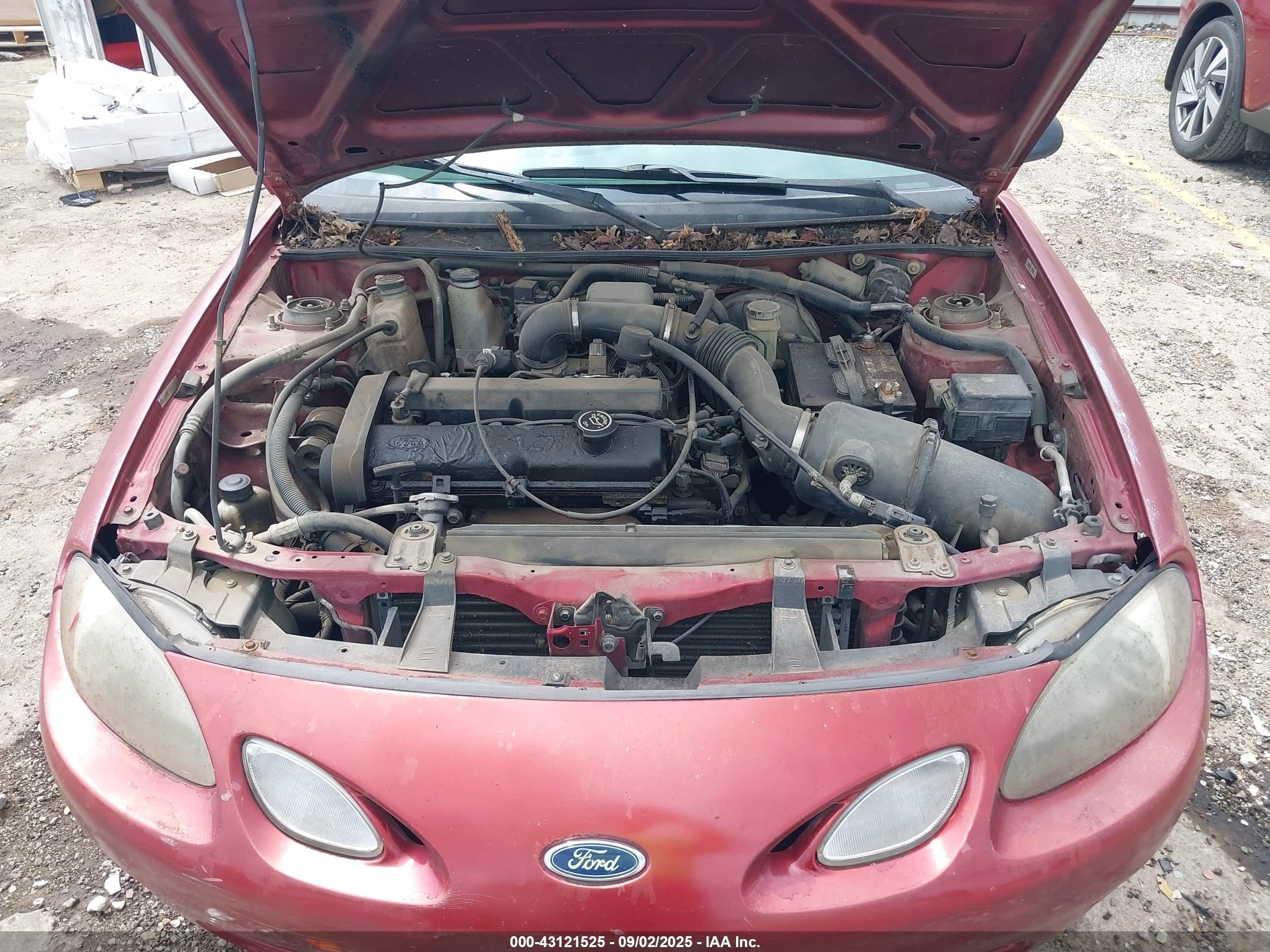2000 Ford Escort Zx2 Red vin: 3FAKP1136YR105307