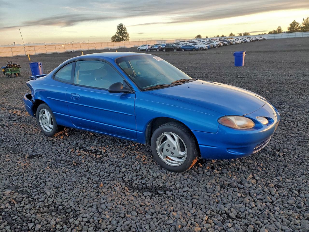 2000 Ford Escort Zx2 Blue vin: 3FAKP1136YR107185