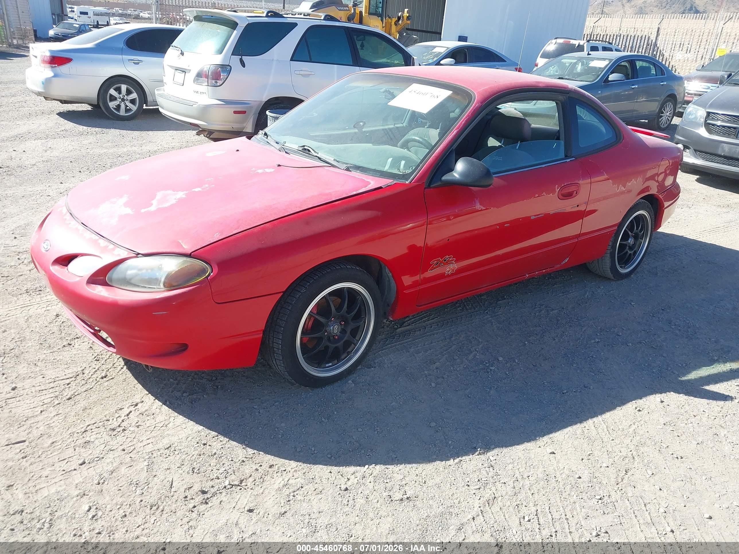 2000 Ford Escort Zx2 Red vin: 3FAKP1138YR184723