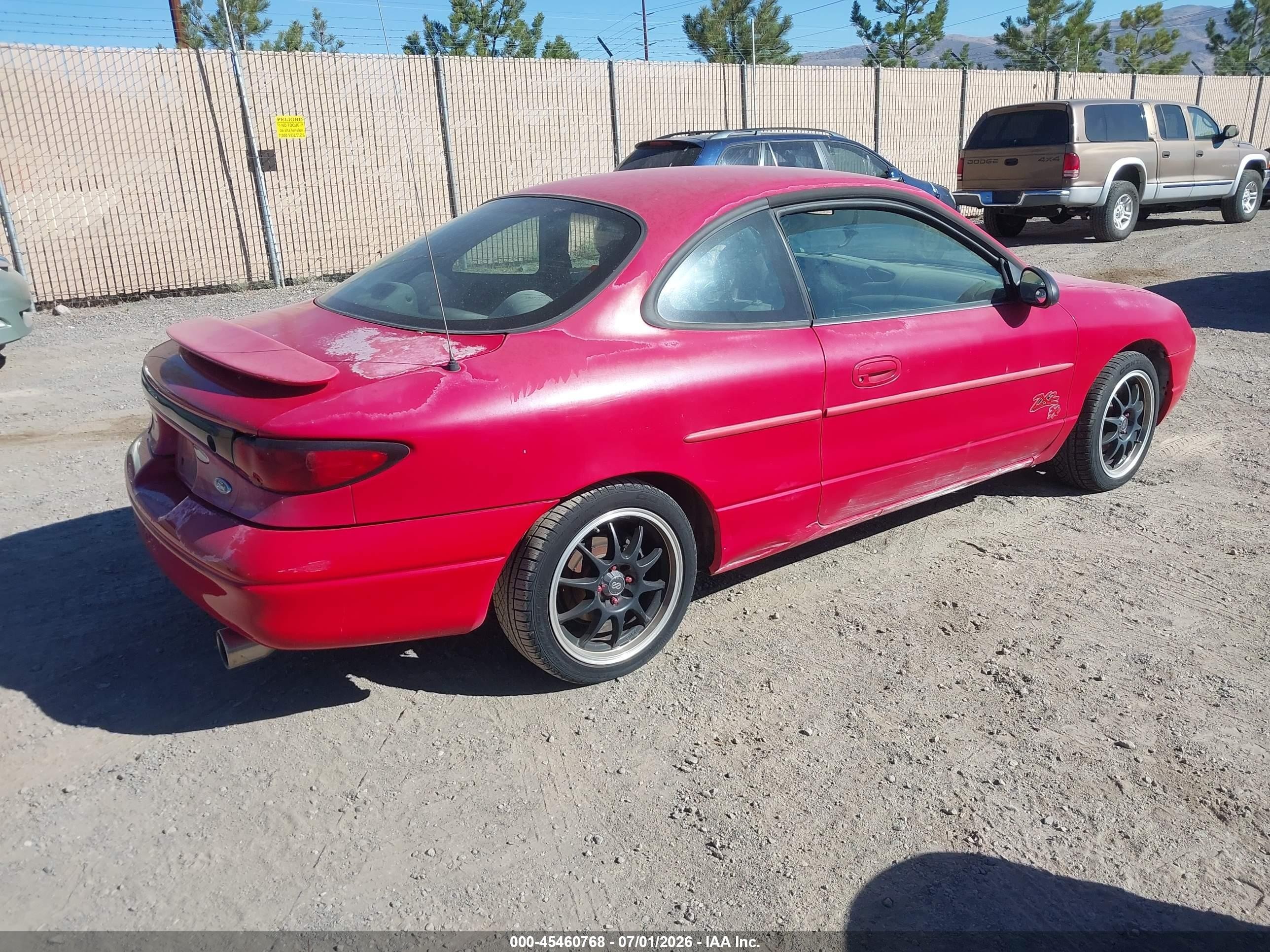 2000 Ford Escort Zx2 Red vin: 3FAKP1138YR184723