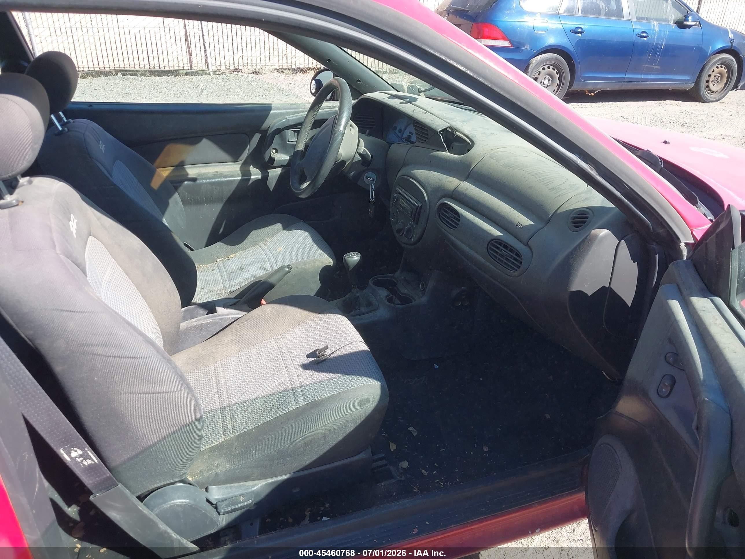 2000 Ford Escort Zx2 Red vin: 3FAKP1138YR184723