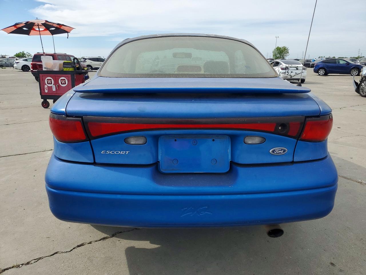 2000 Ford Escort Zx2 Blue vin: 3FAKP1139YR114809