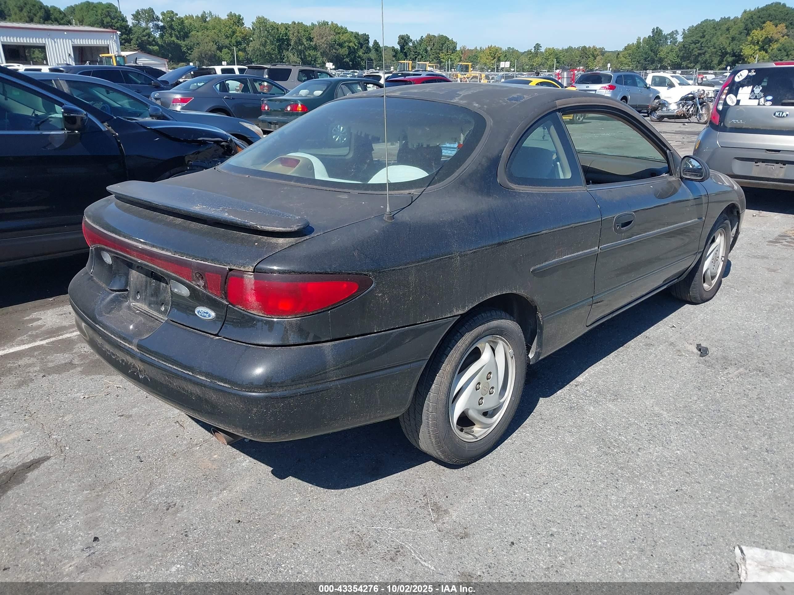 1998 Ford Escort Zx2/sport Black vin: 3FAKP113XWR272721