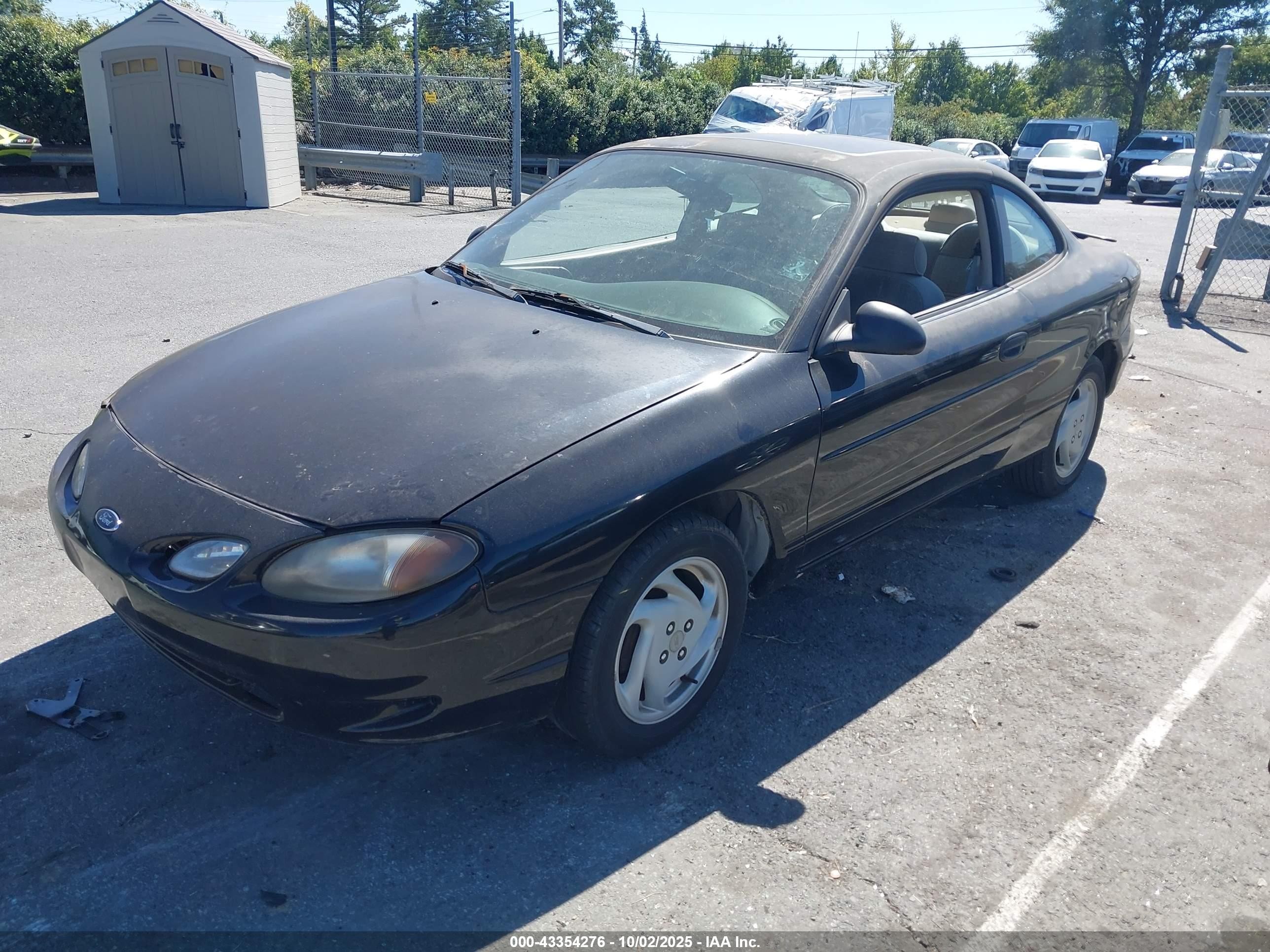 1998 Ford Escort Zx2/sport Black vin: 3FAKP113XWR272721