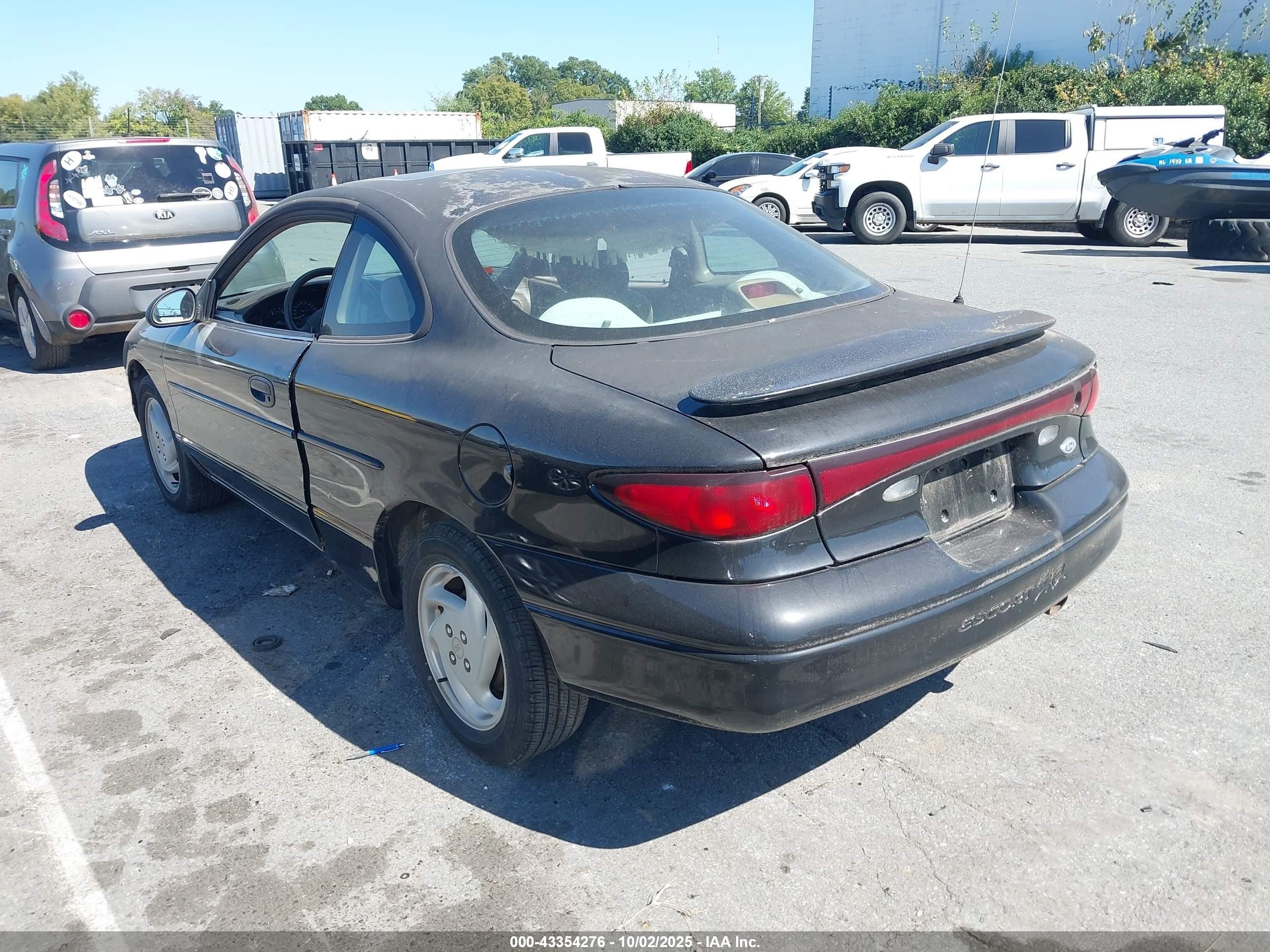 1998 Ford Escort Zx2/sport Black vin: 3FAKP113XWR272721