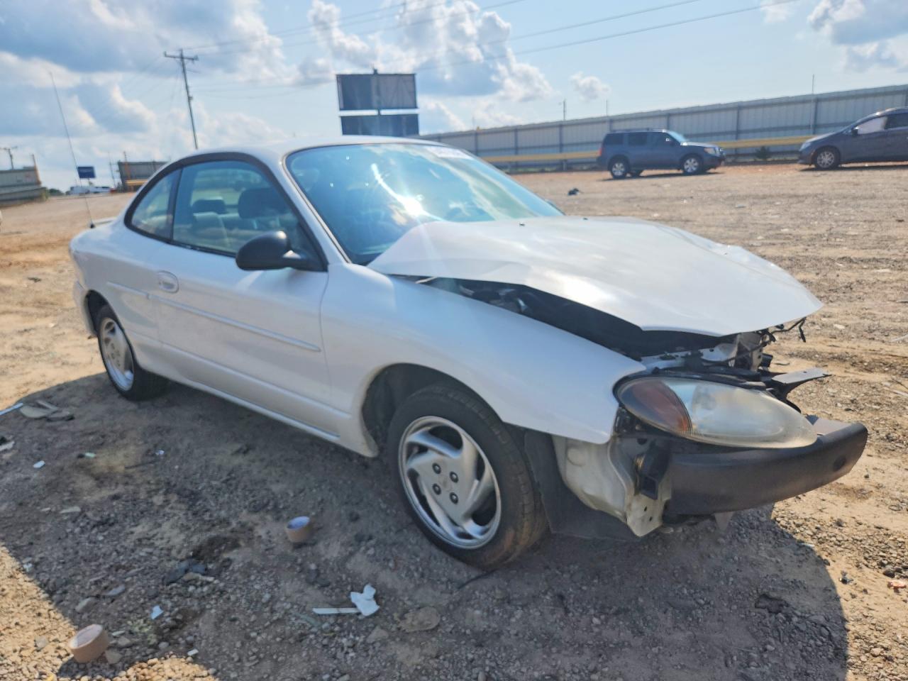 2004 Ford Escort Zx2 White vin: 3FAKP113XYR192984