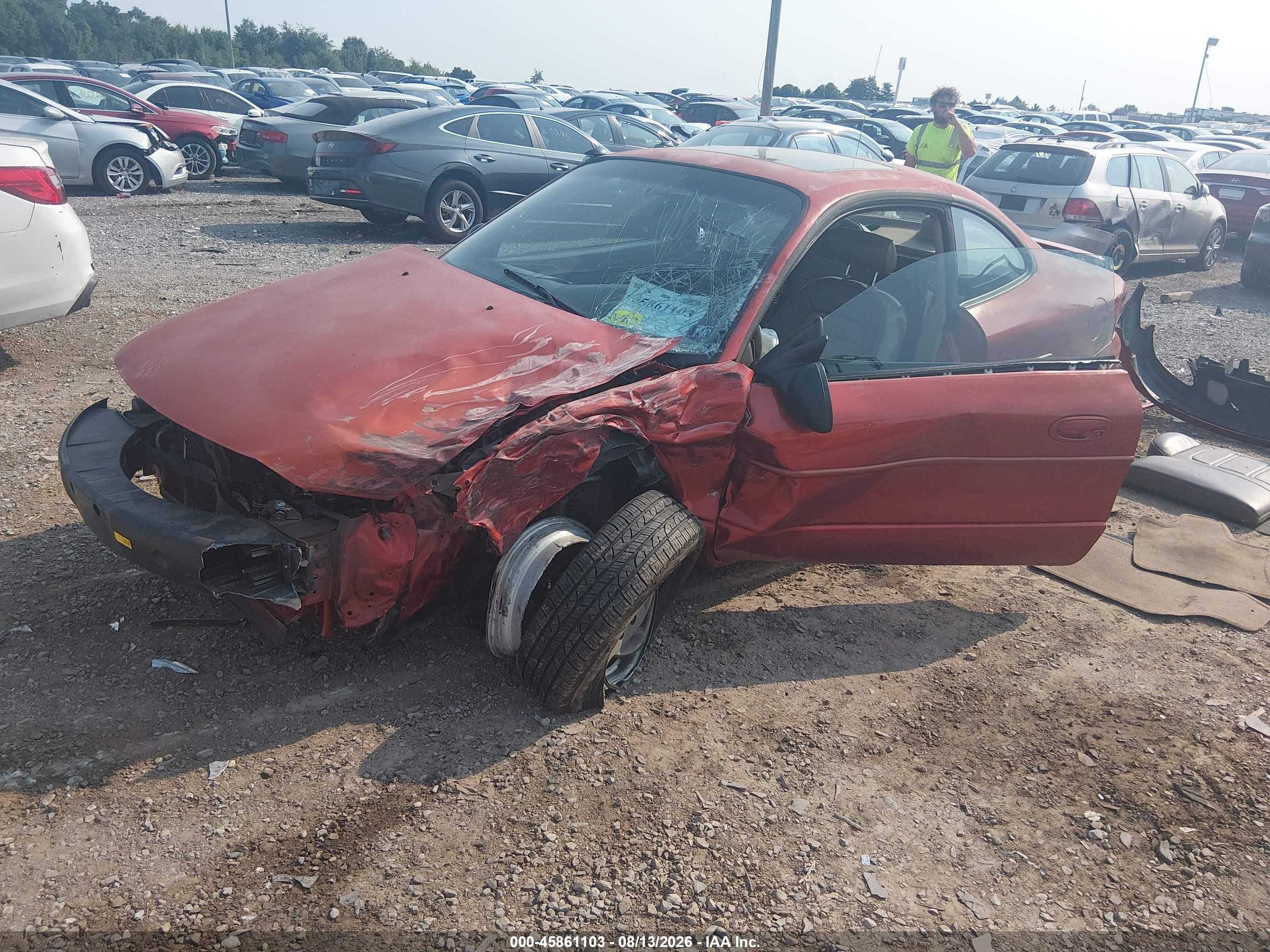 2000 Ford Escort Zx2 Red vin: 3FAKP113XYR199711