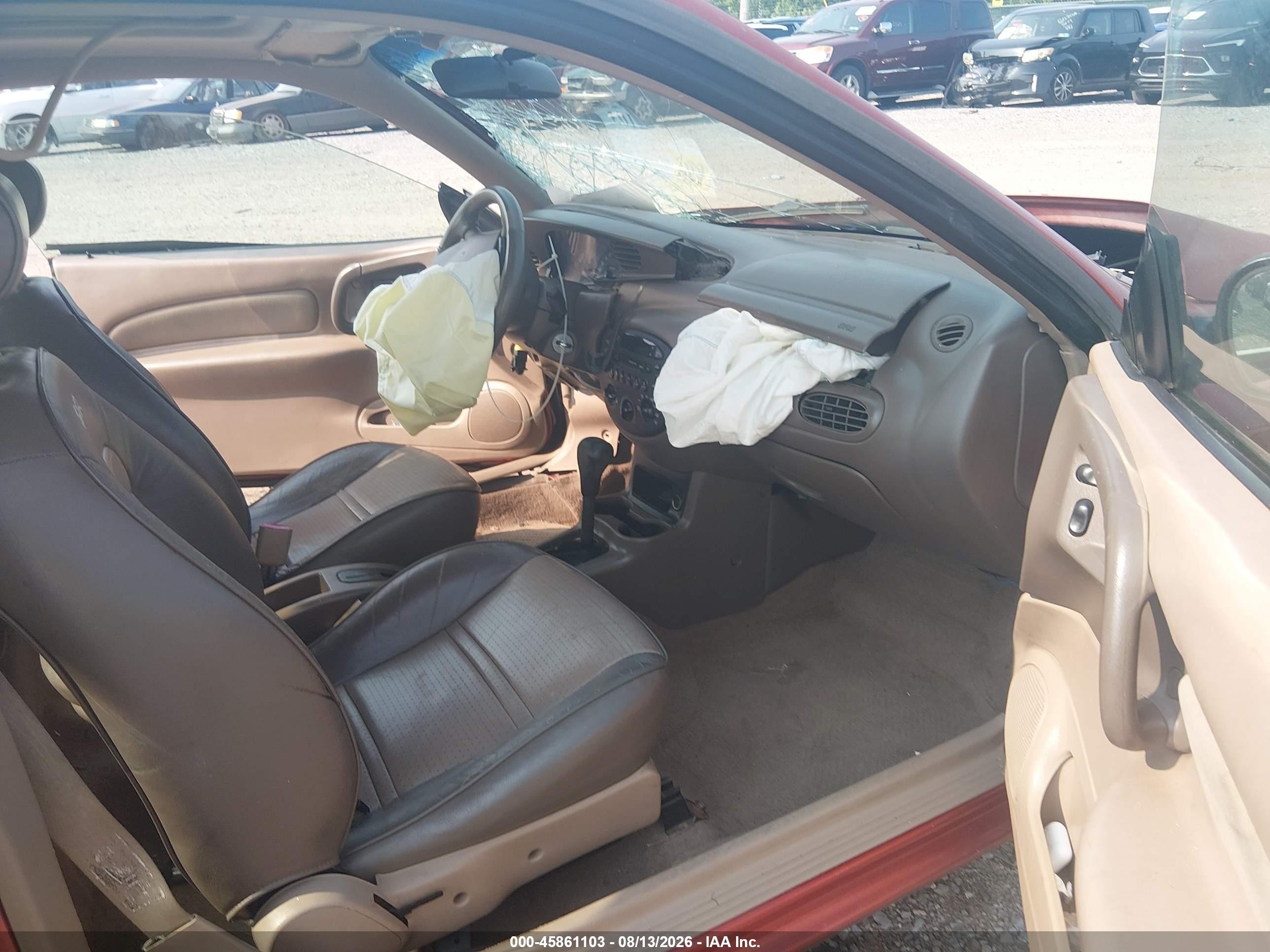 2000 Ford Escort Zx2 Red vin: 3FAKP113XYR199711