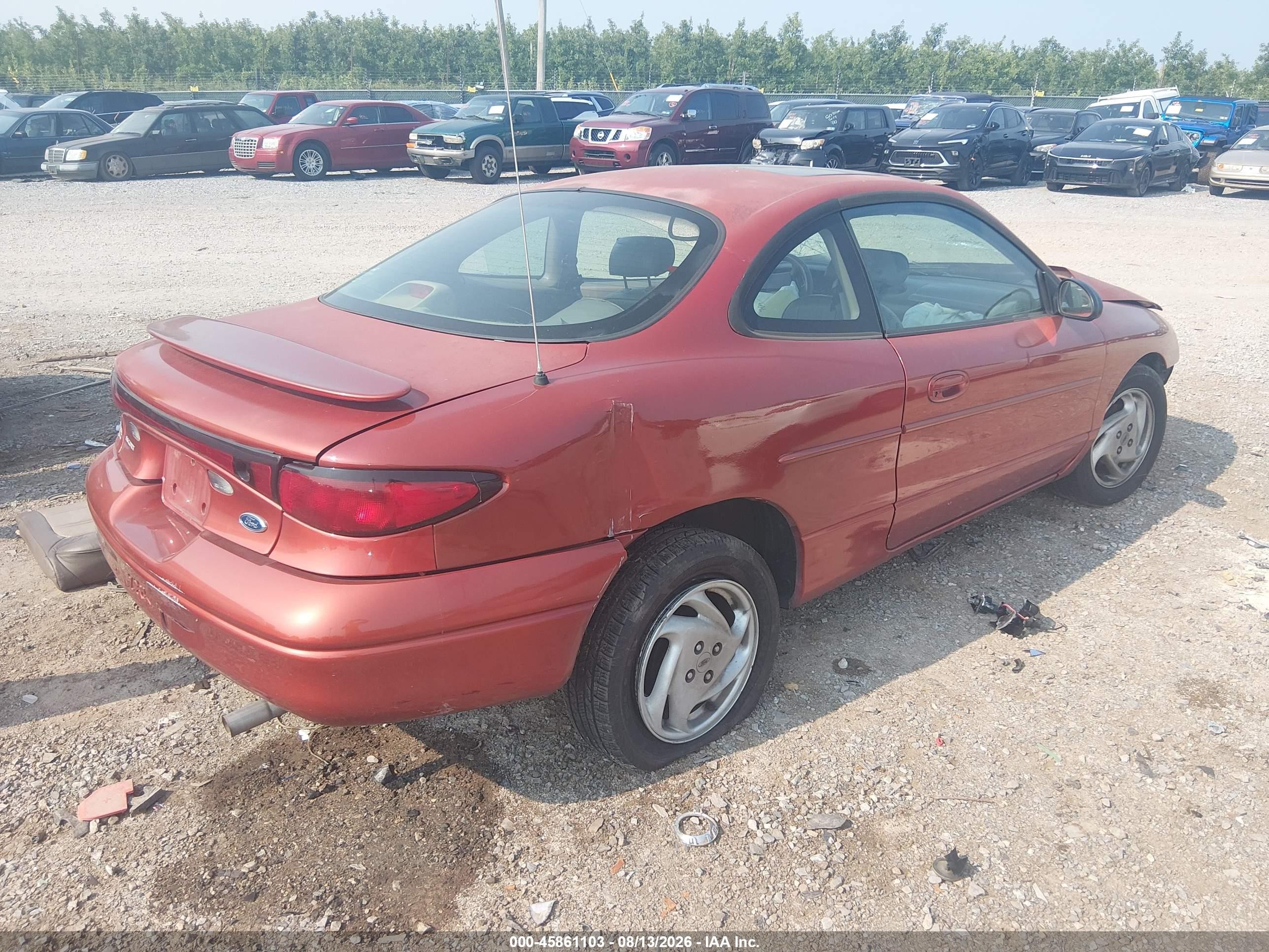 2000 Ford Escort Zx2 Red vin: 3FAKP113XYR199711