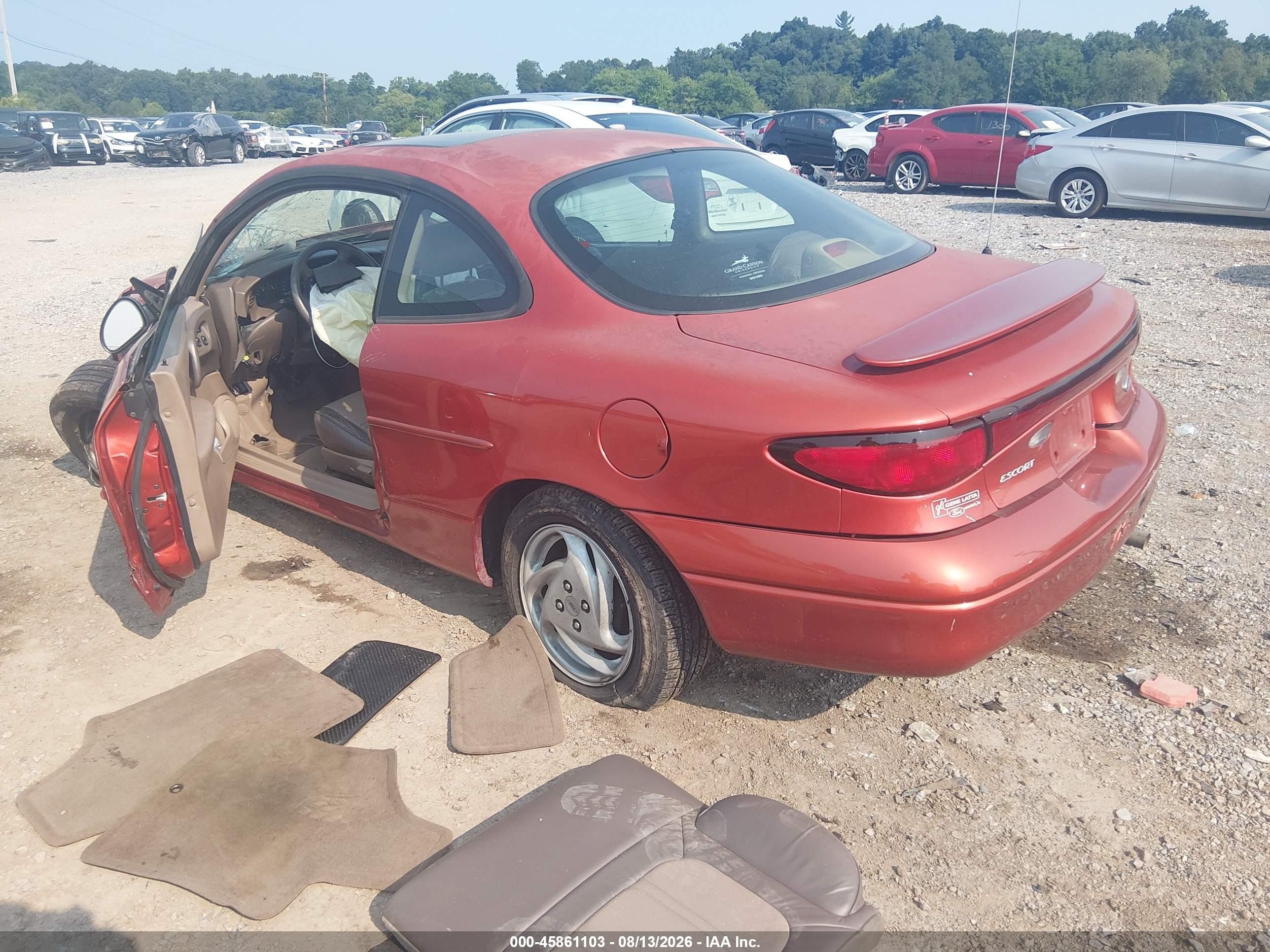2000 Ford Escort Zx2 Red vin: 3FAKP113XYR199711