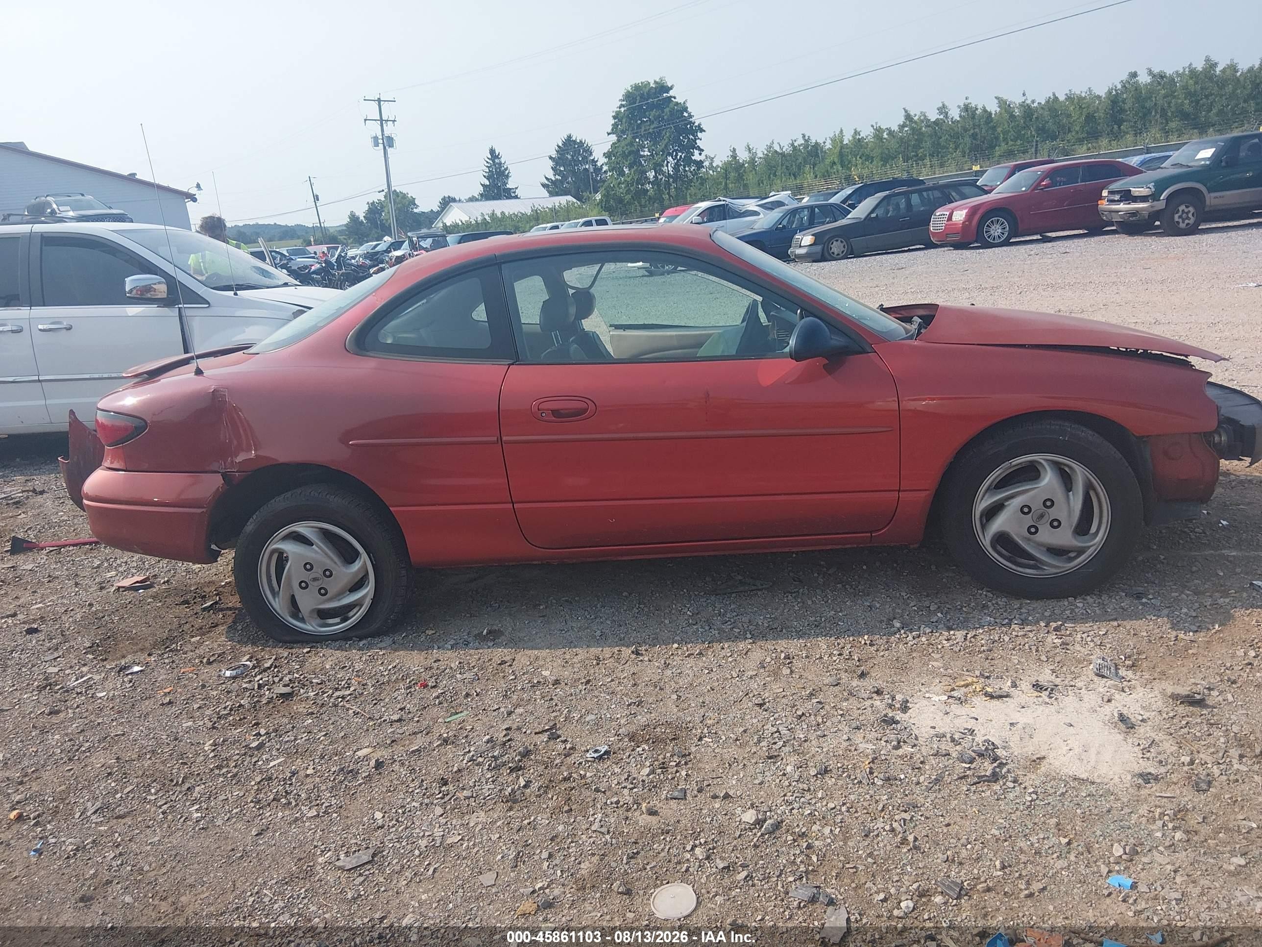 2000 Ford Escort Zx2 Red vin: 3FAKP113XYR199711