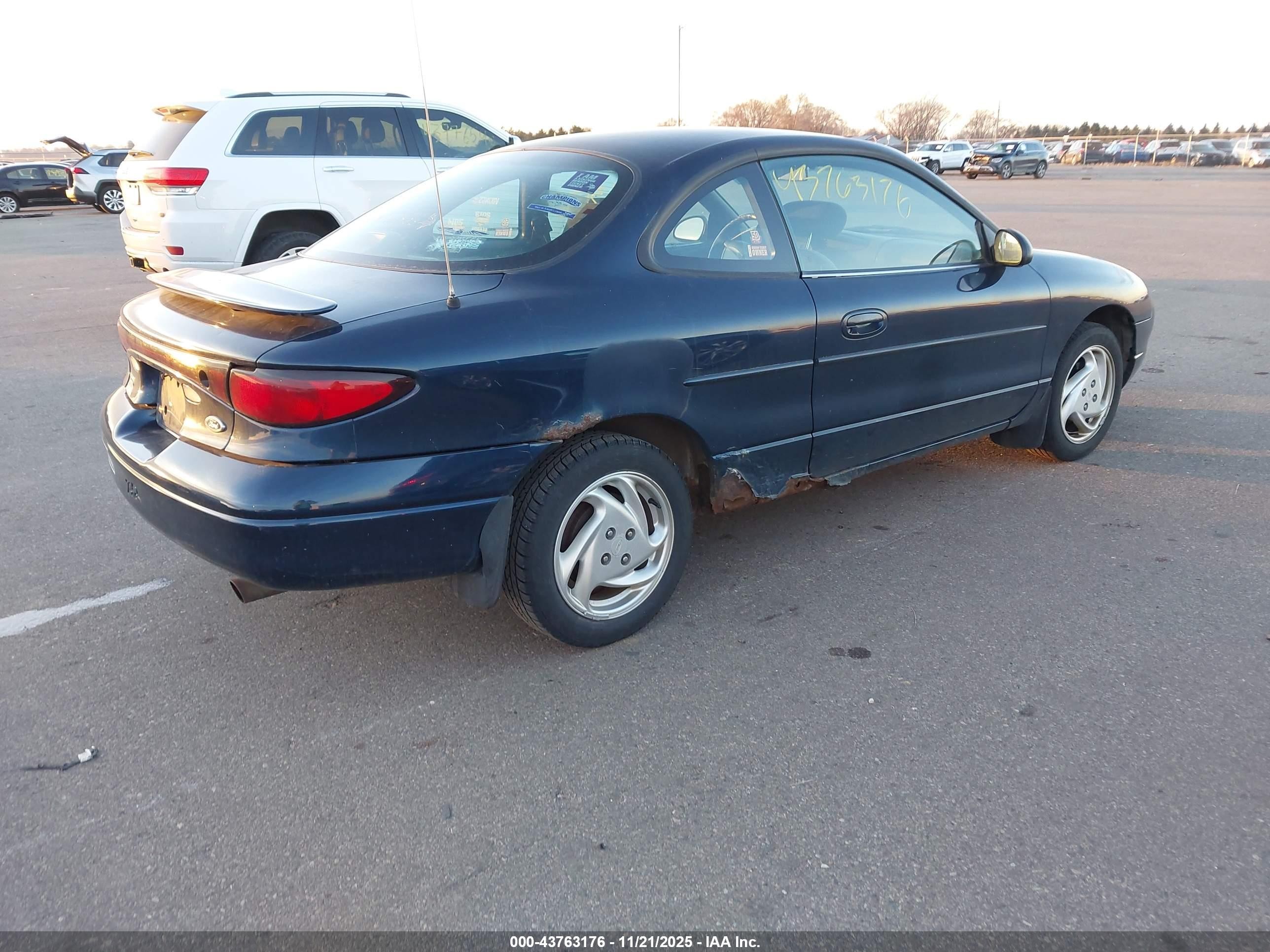2000 Ford Escort Zx2 Blue vin: 3FAKP113XYR217222
