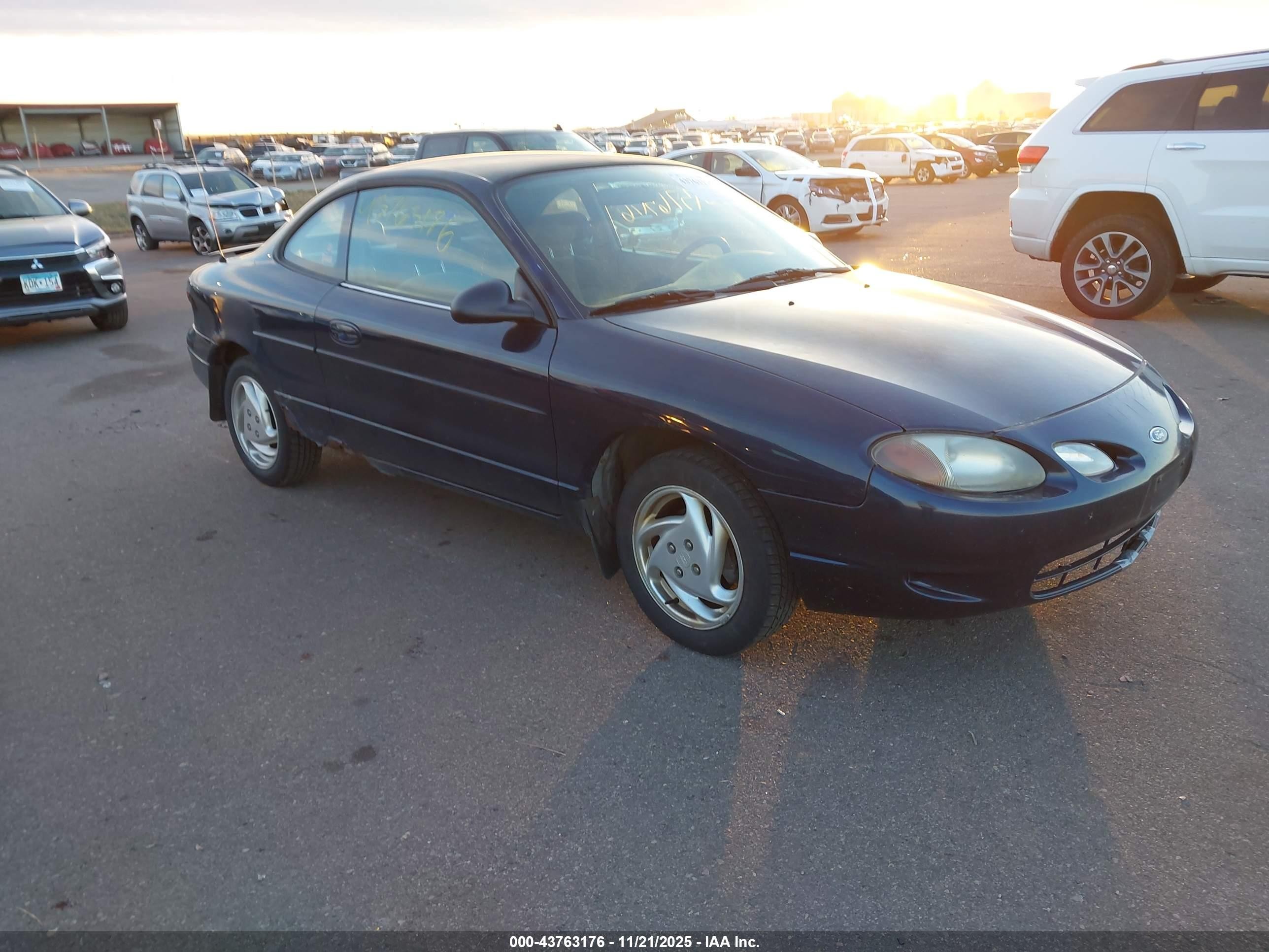 2000 Ford Escort Zx2 Blue vin: 3FAKP113XYR217222