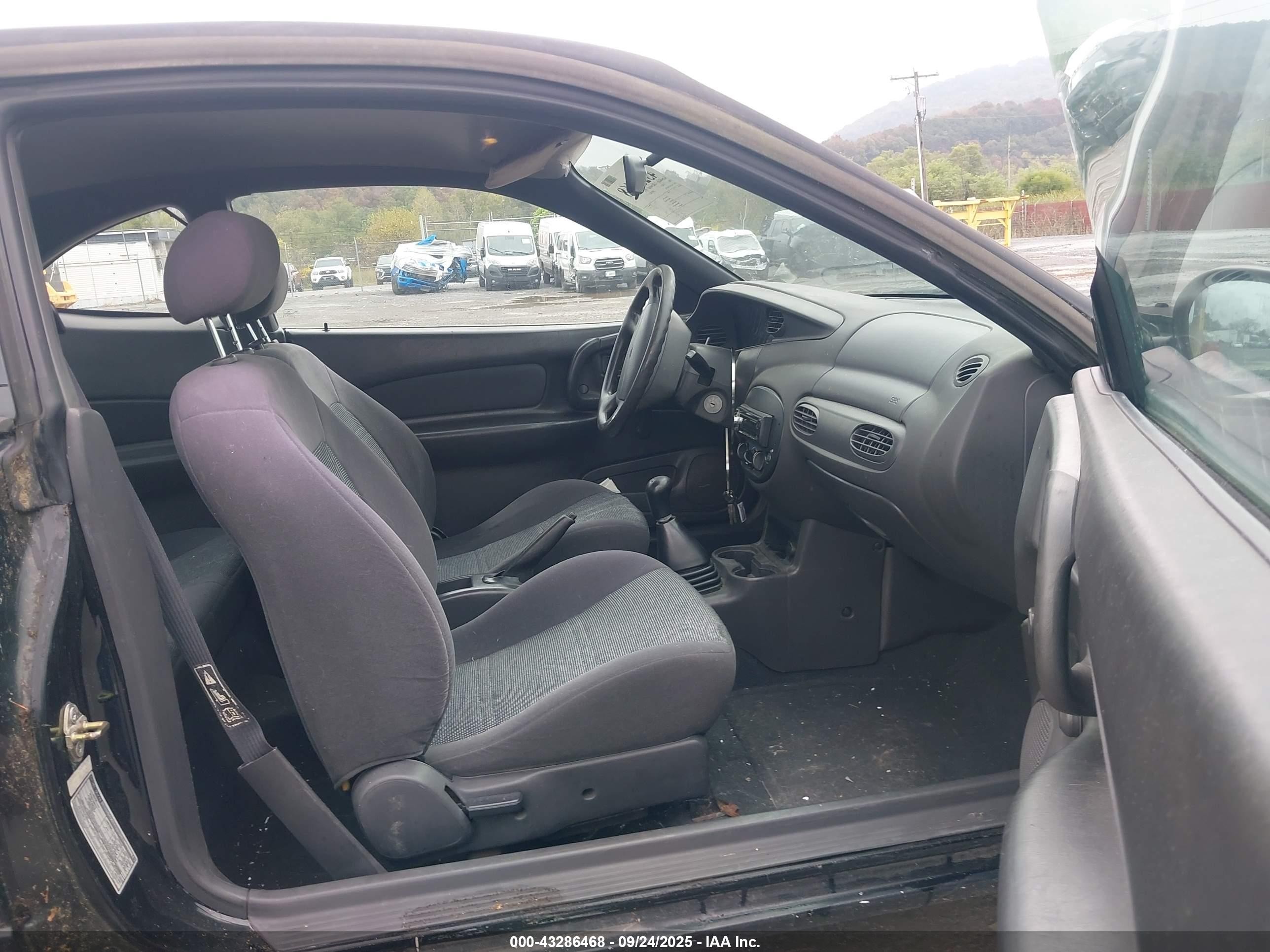 2000 Ford Escort Zx2 Black vin: 3FAKP113XYR243903