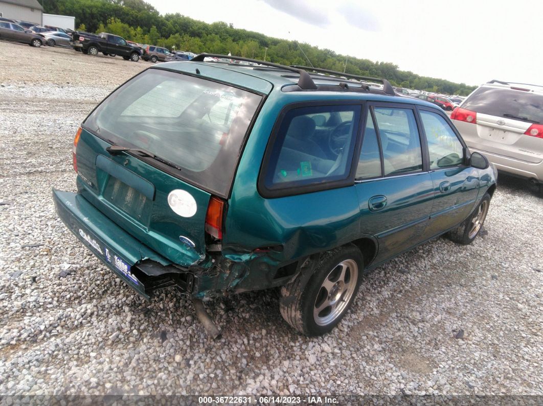 1997 Ford Escort Lx Green vin: 3FALP15P6VR118300