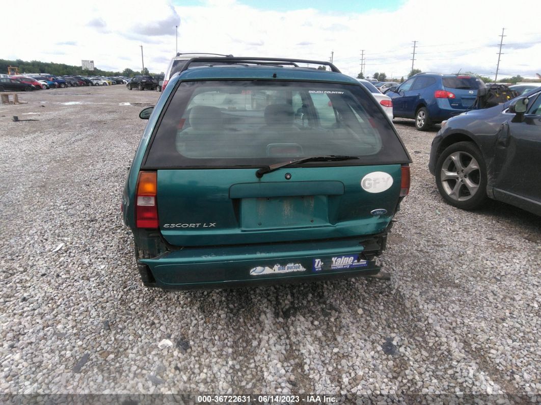 1997 Ford Escort Lx Green vin: 3FALP15P6VR118300